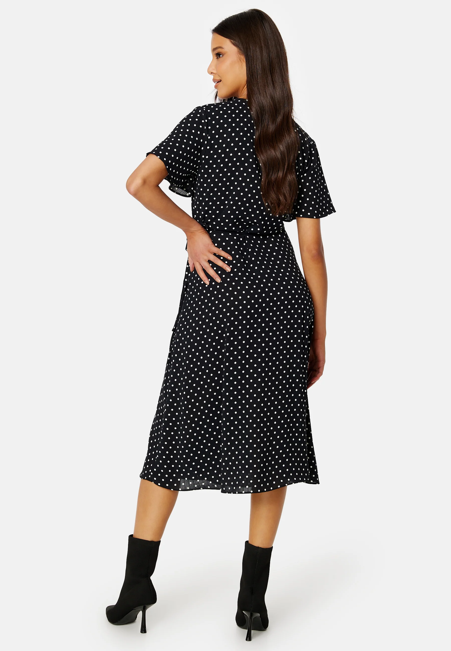 Ninna S/S Wrap Midi Dress - Image 2
