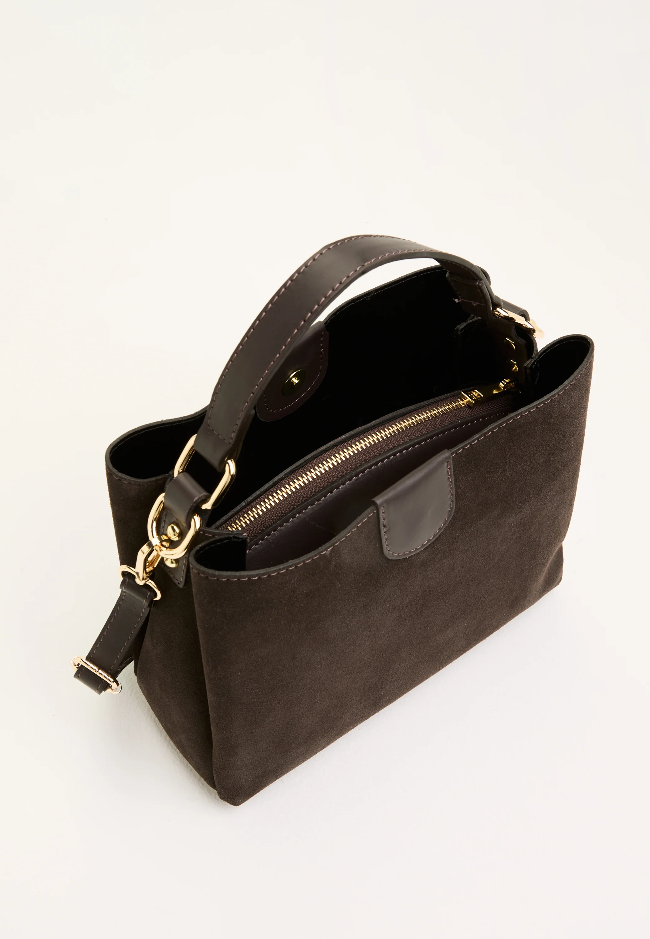 Novara Suede Handbag - Image 7