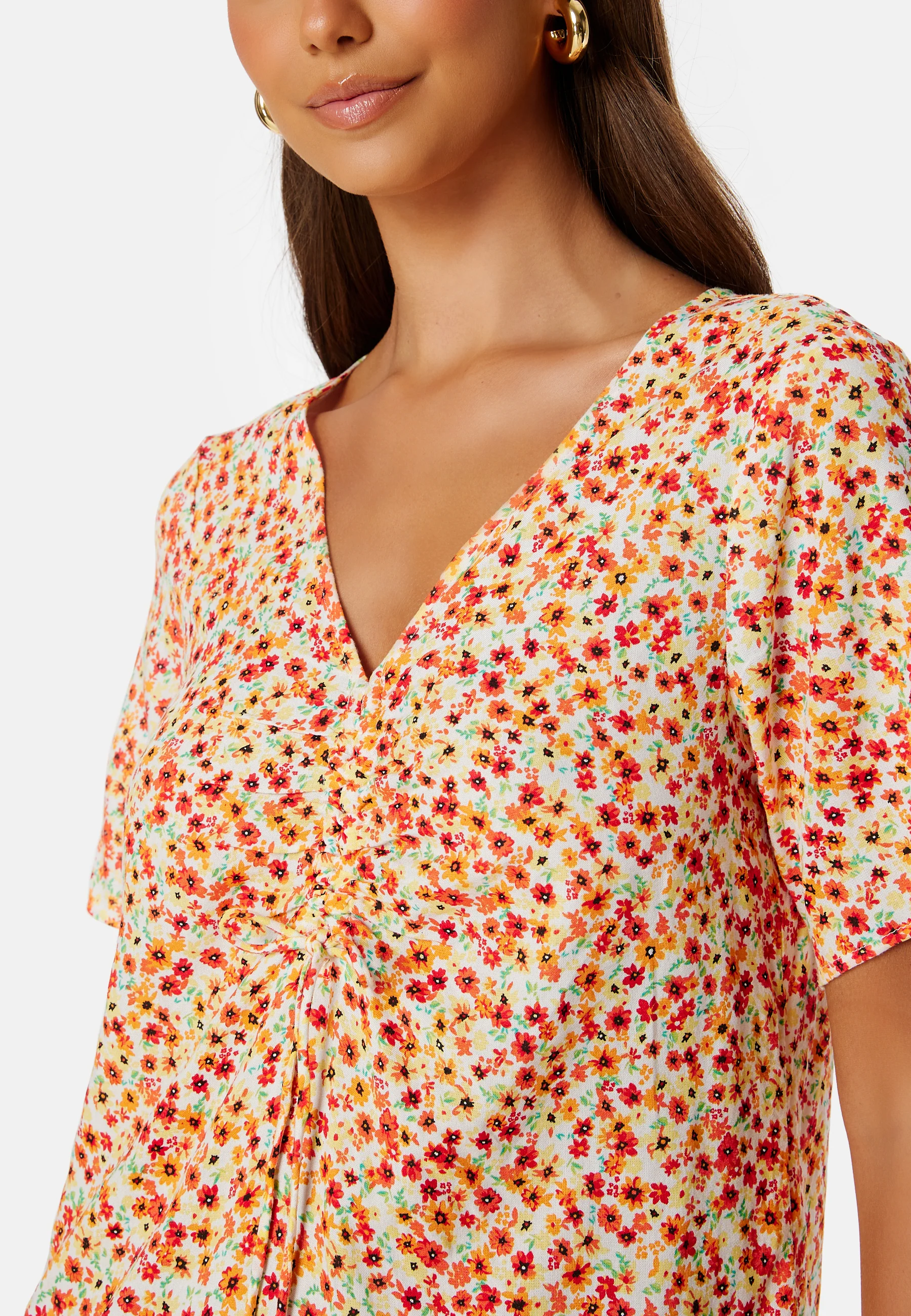 Nya SS V-Neck Short Dress - Image 4