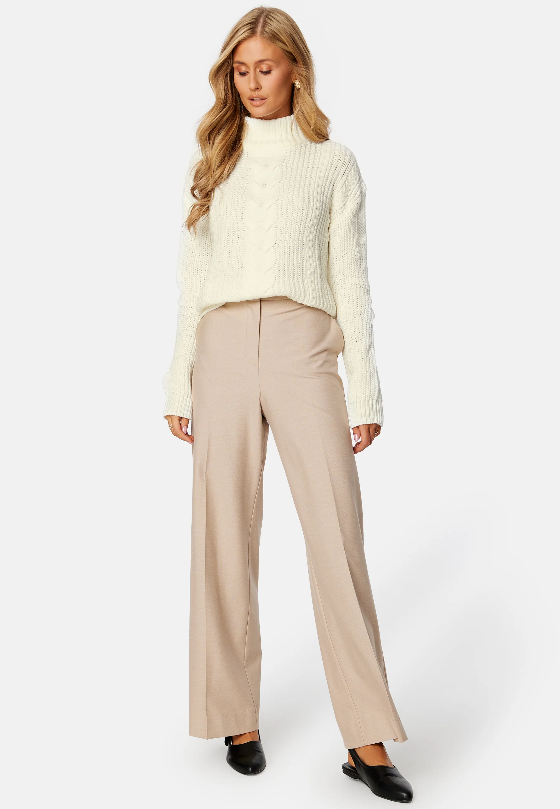 Oa L/S High-Neck Knit Top - Image 2