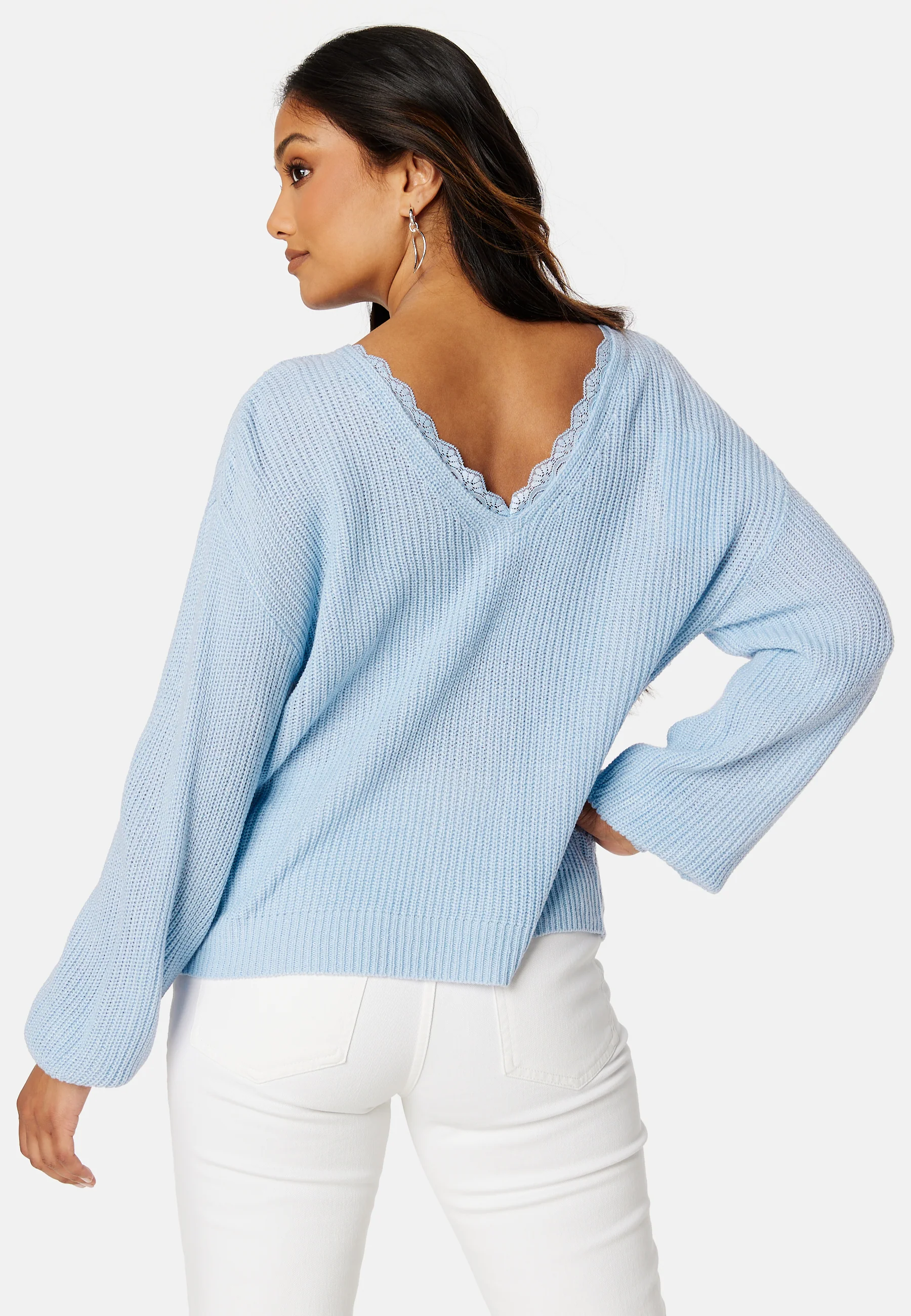 Oa Rev V-Neck Lace Knit - Image 6