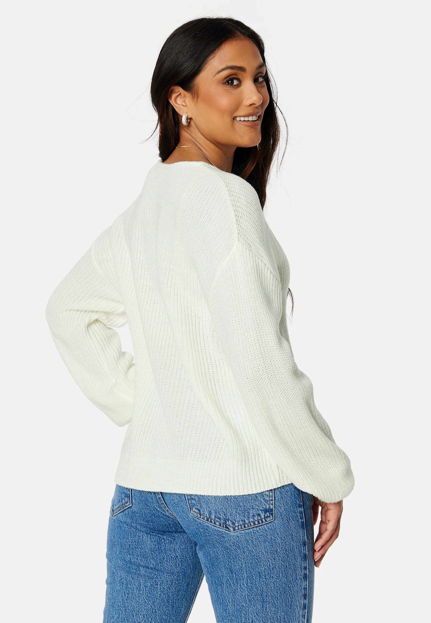 Oa Rev V-Neck Lace Knit - Image 4