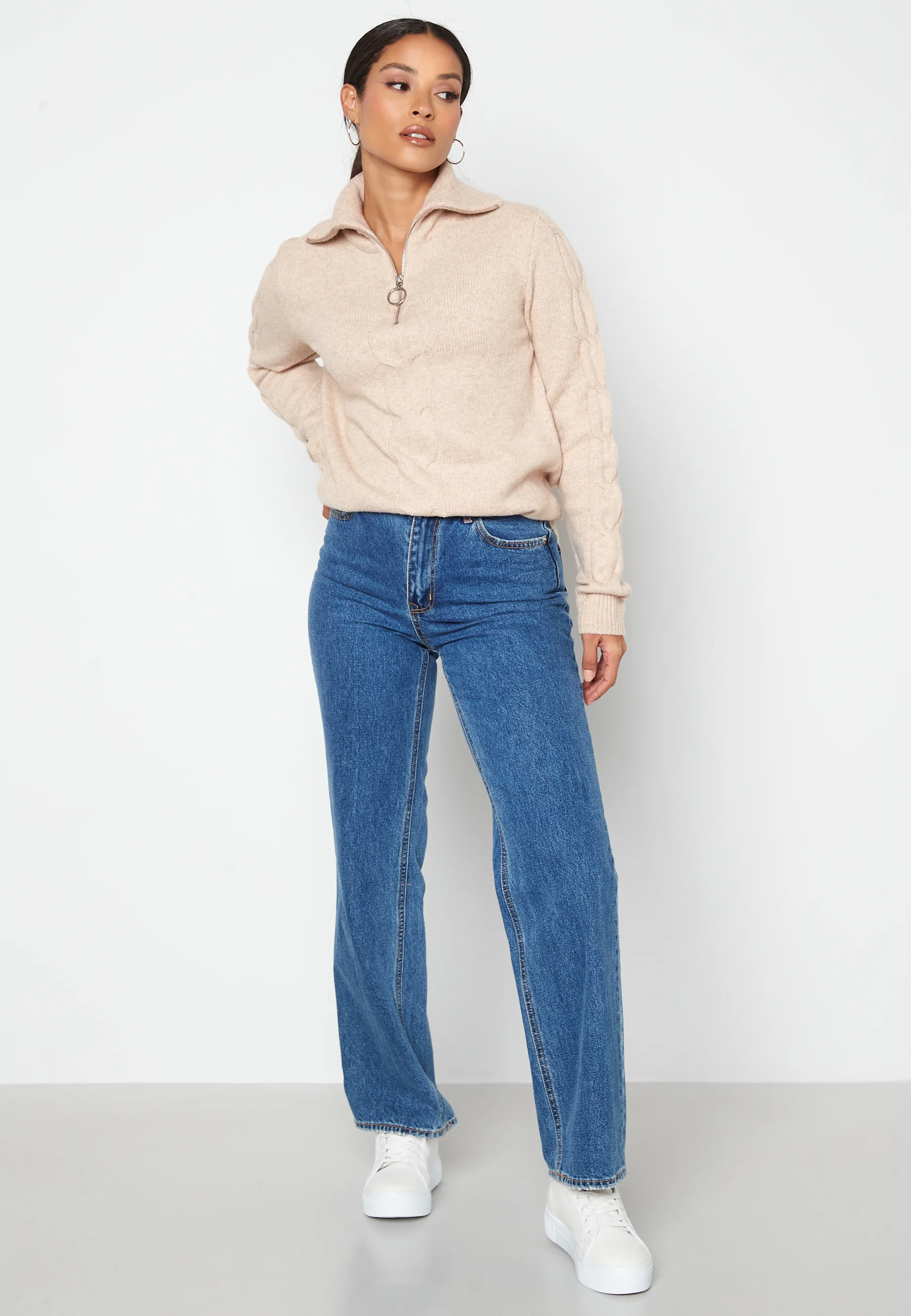 Oaly L/S Zipper Top - Image 2