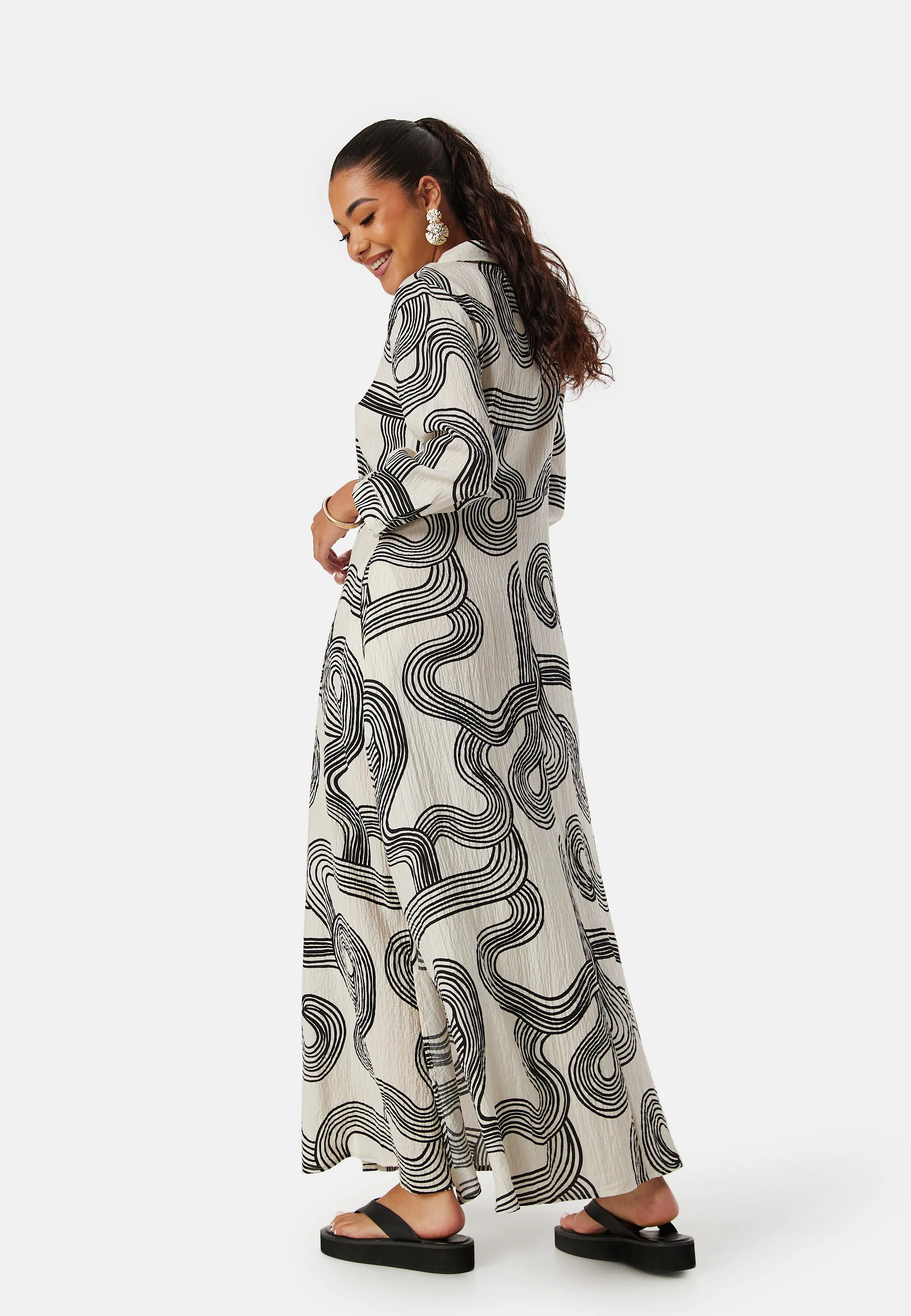 Objalli 3/4 Shirt Dress - Image 2