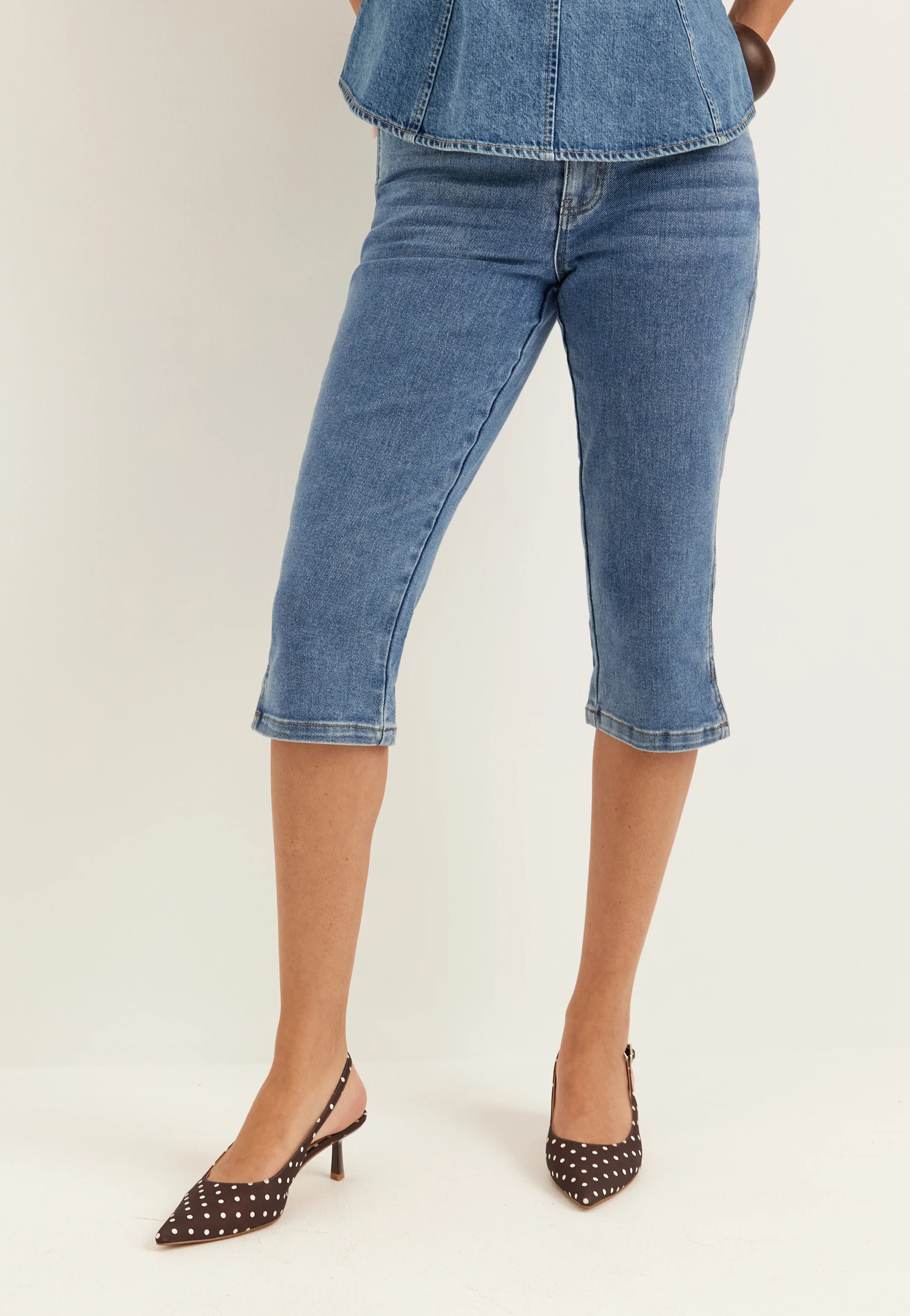Objcaro Mw Slim Short Jeans - Image 2
