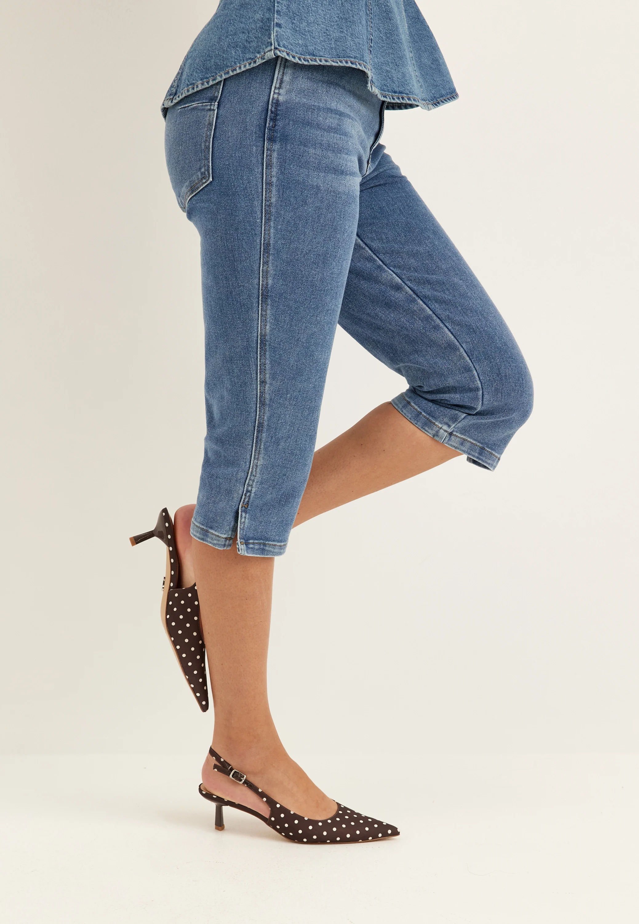 Objcaro Mw Slim Short Jeans - Image 3