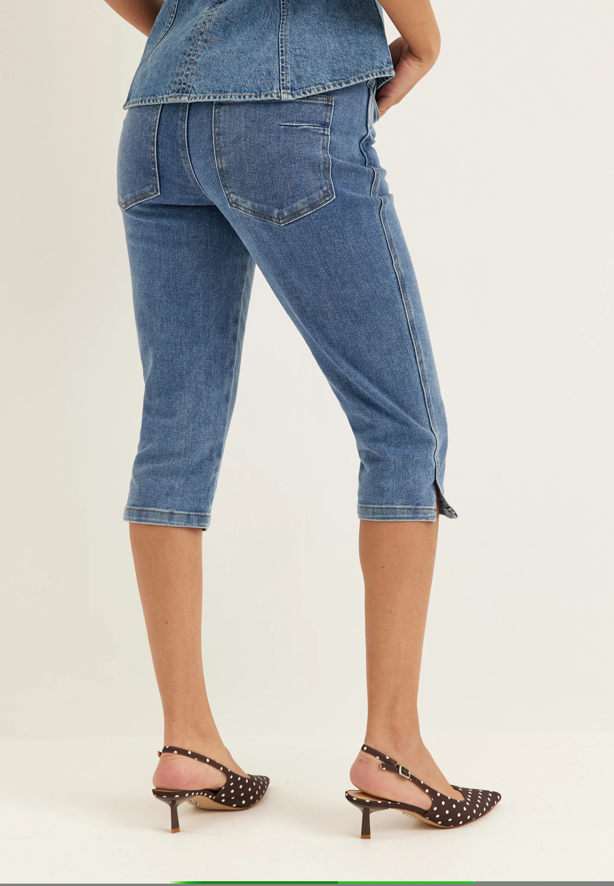 Objcaro Mw Slim Short Jeans - Image 4
