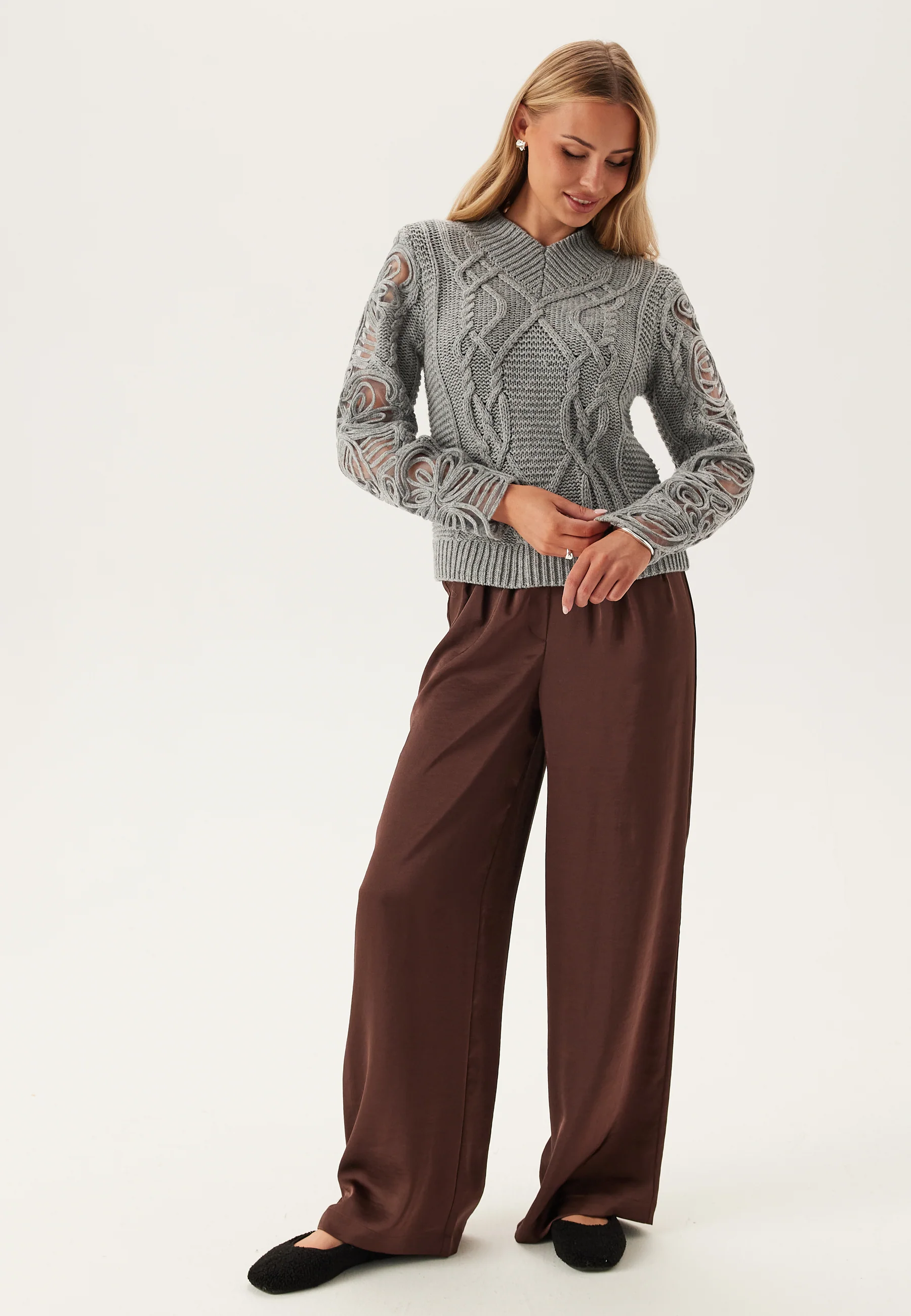 Objelisse Knit L/S RE PULLOVER - Image 2