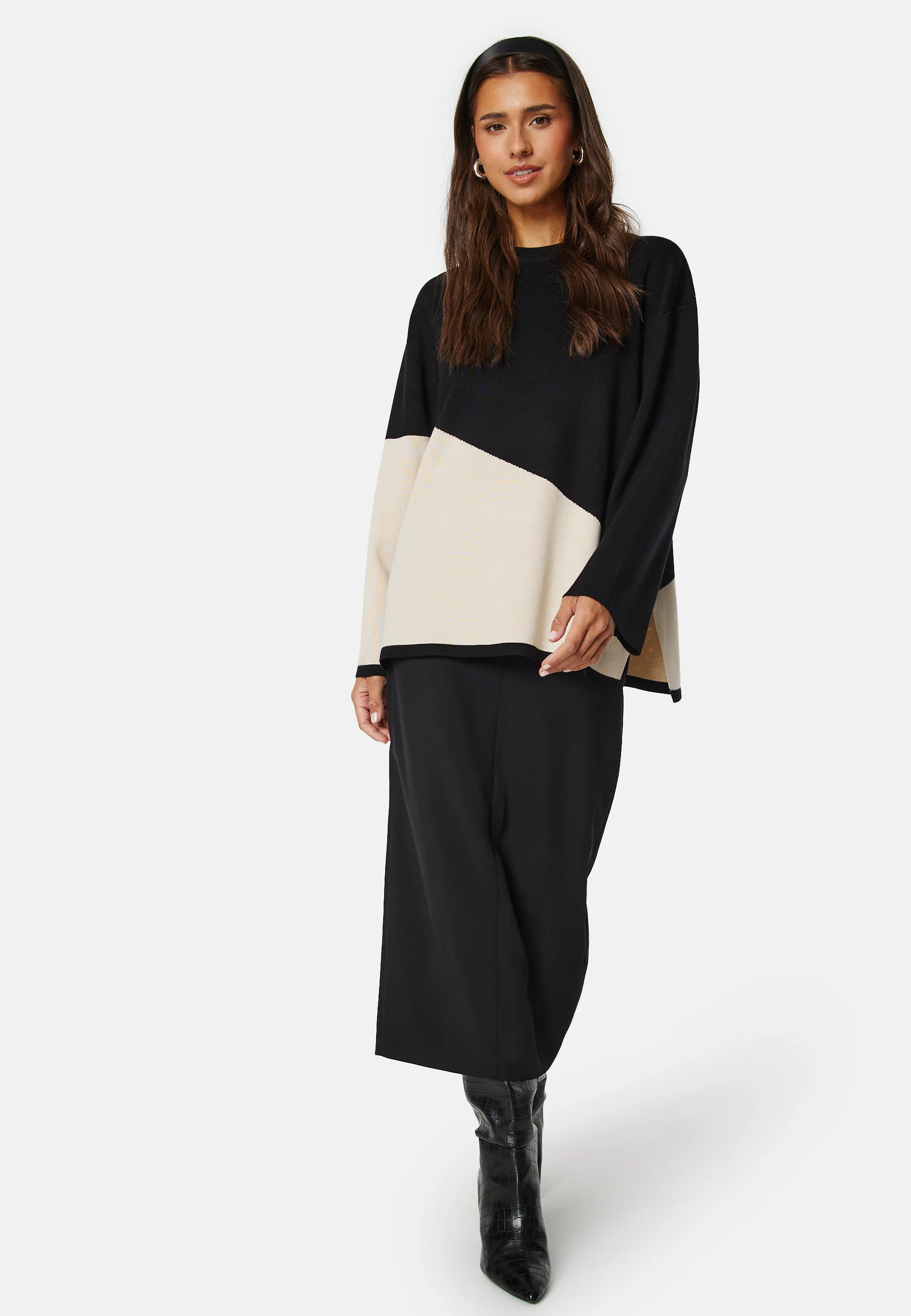 Objester Block L/S Knit Pullover - Image 3