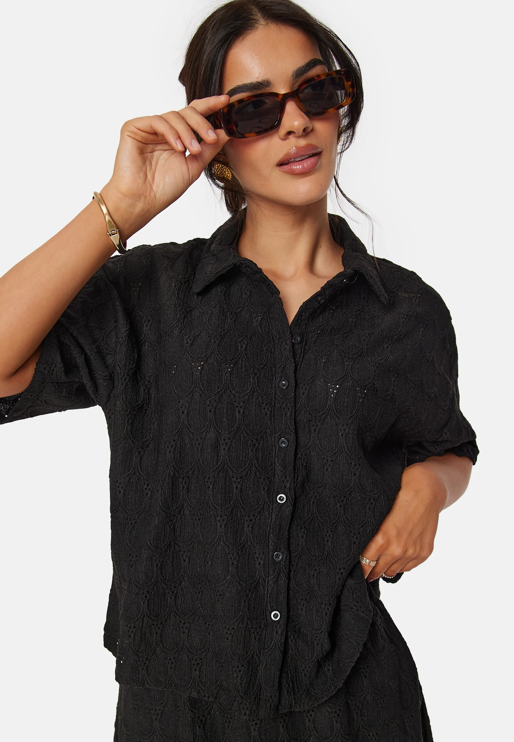 Objfeodora 2/4 sleeve shirt - Image 4