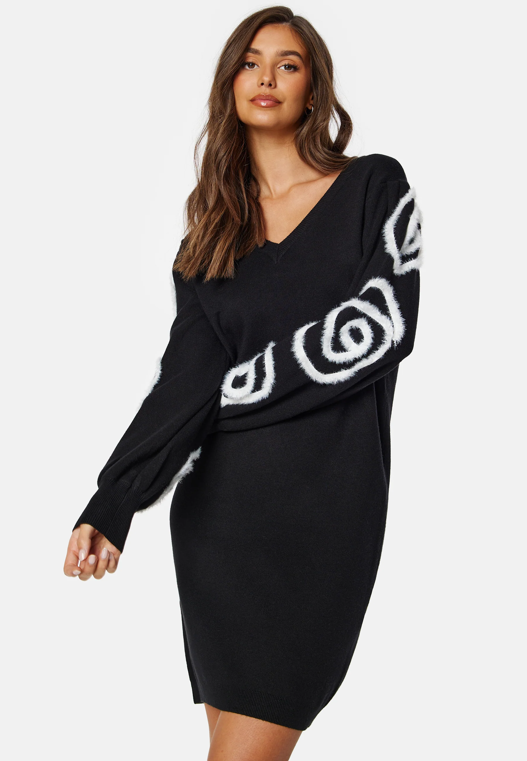 Objinda LS Short Knit Dress - Image 4
