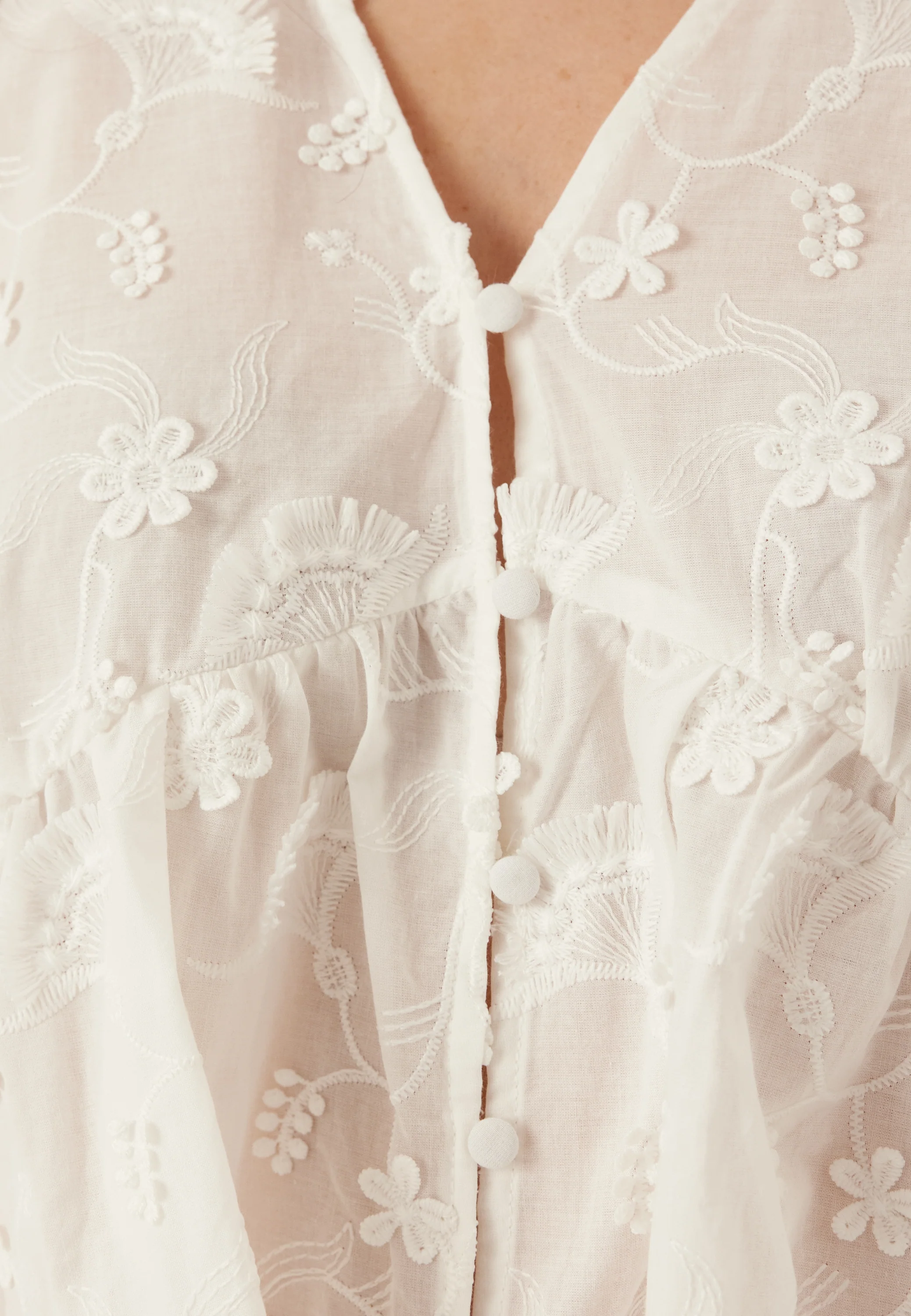 Objlora S/S RE V-NECK TOP - Image 5