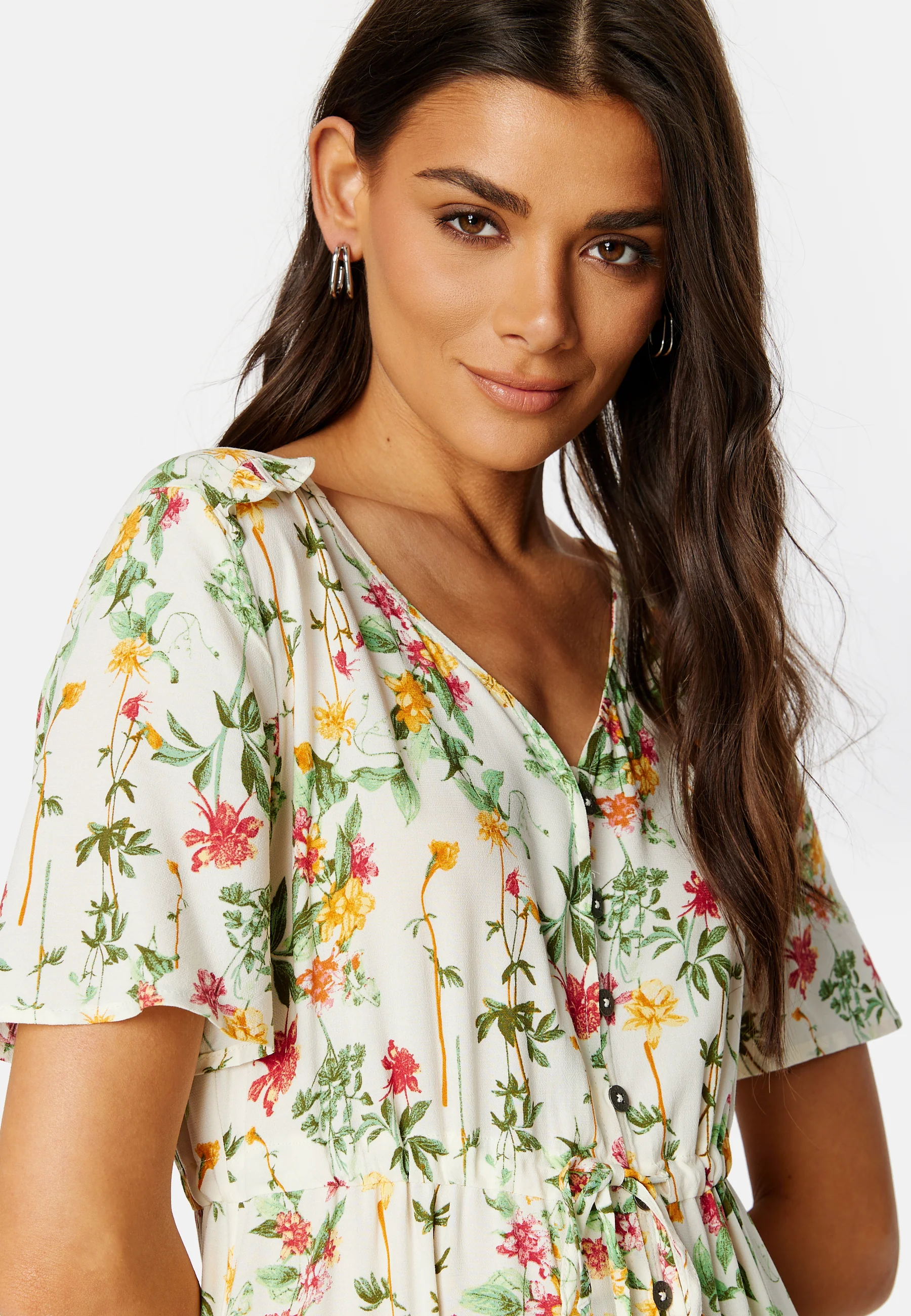 Objlorena S/S Long Dress - Image 4