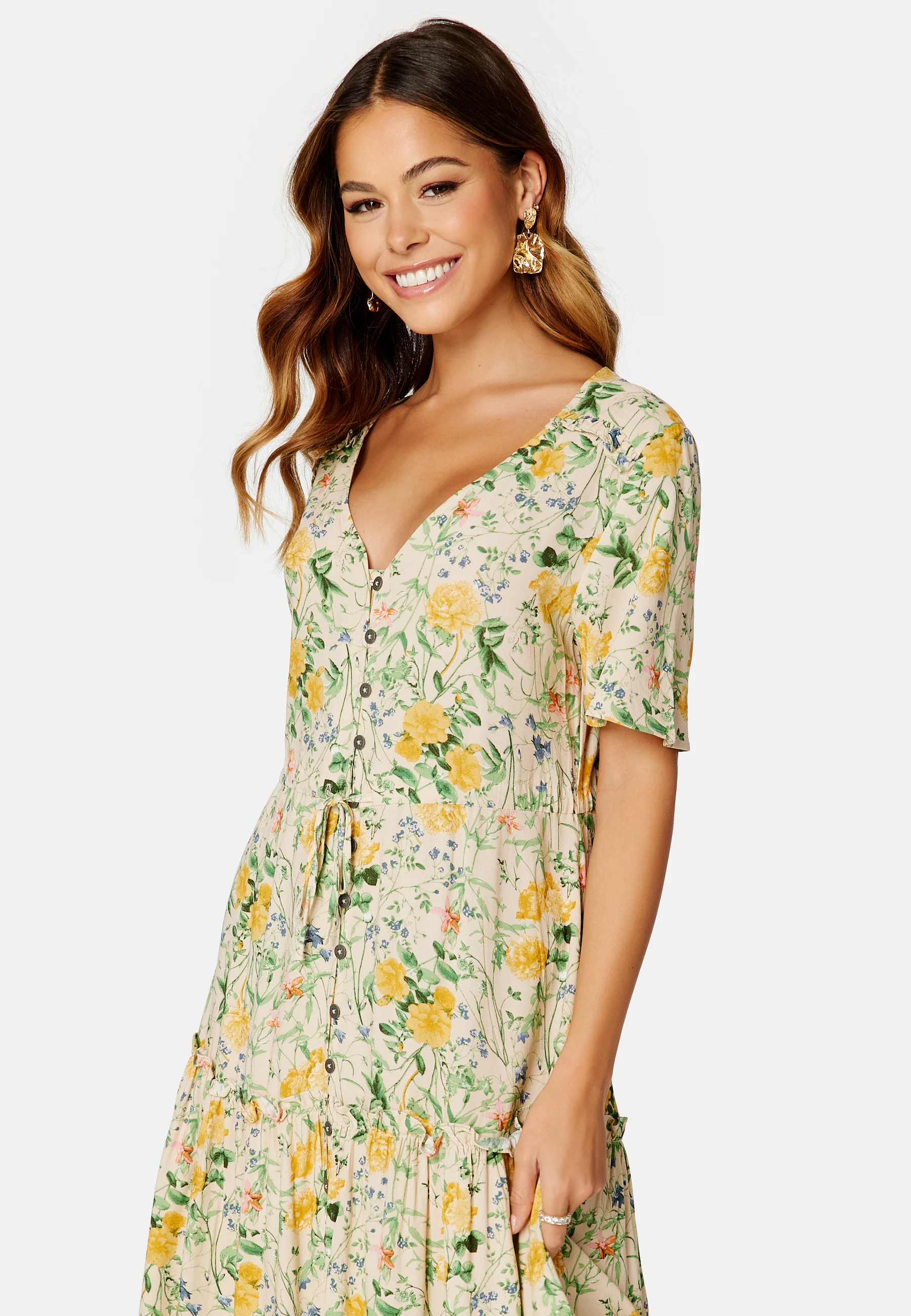 Objlorena S/S Long Dress - Image 3