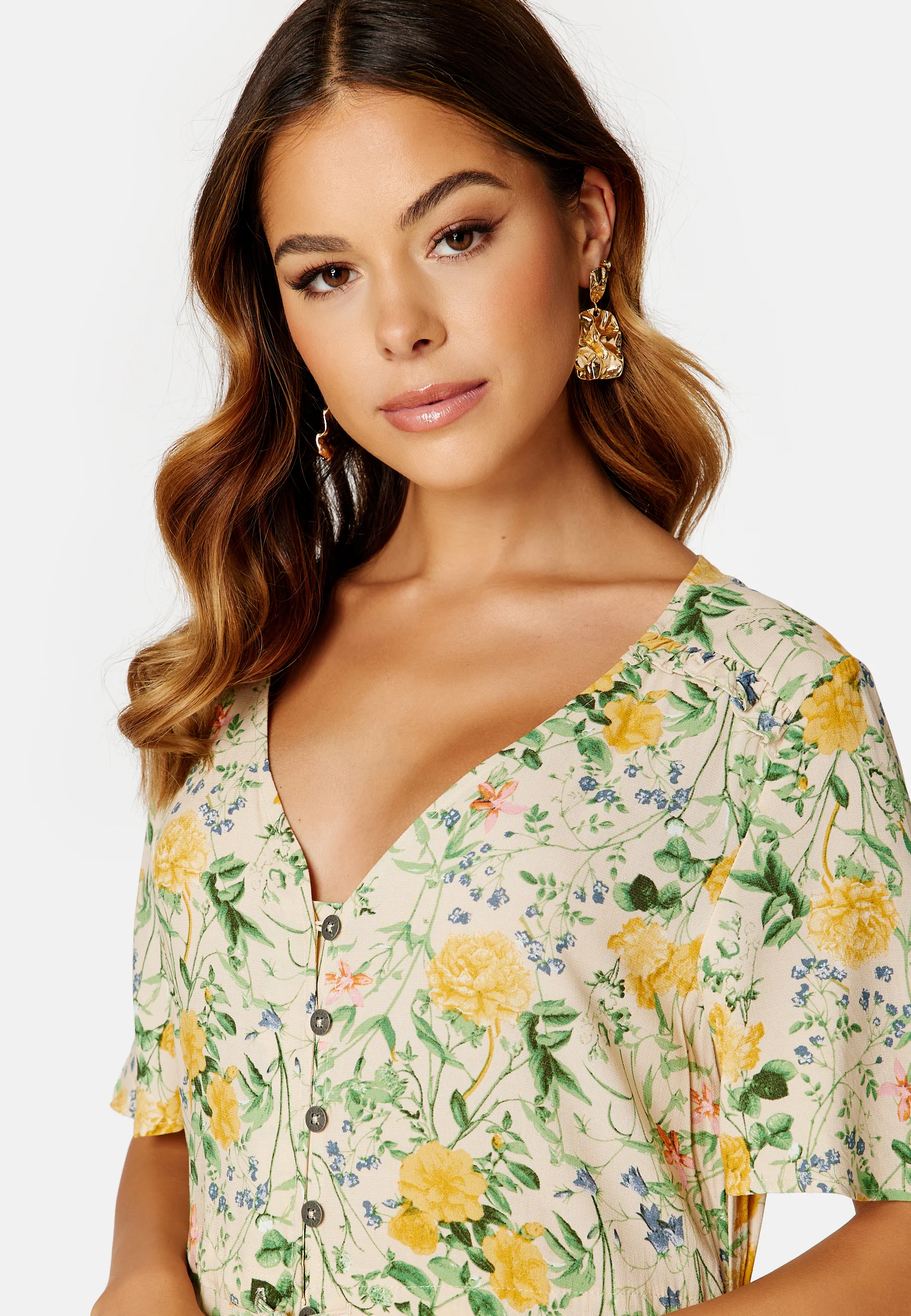 Objlorena S/S Long Dress - Image 4