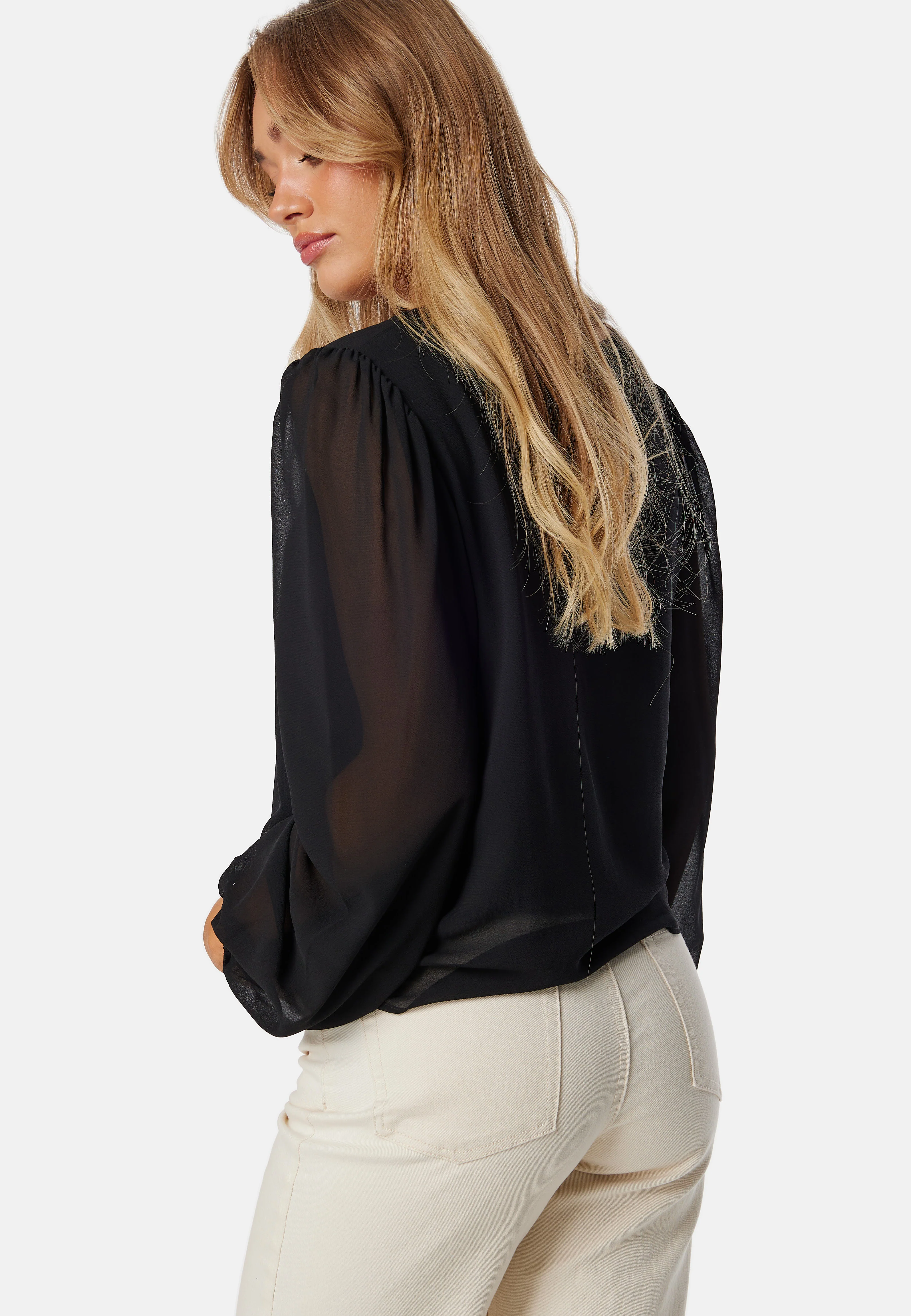 Objmila Re L/S V-Neck Top - Image 3