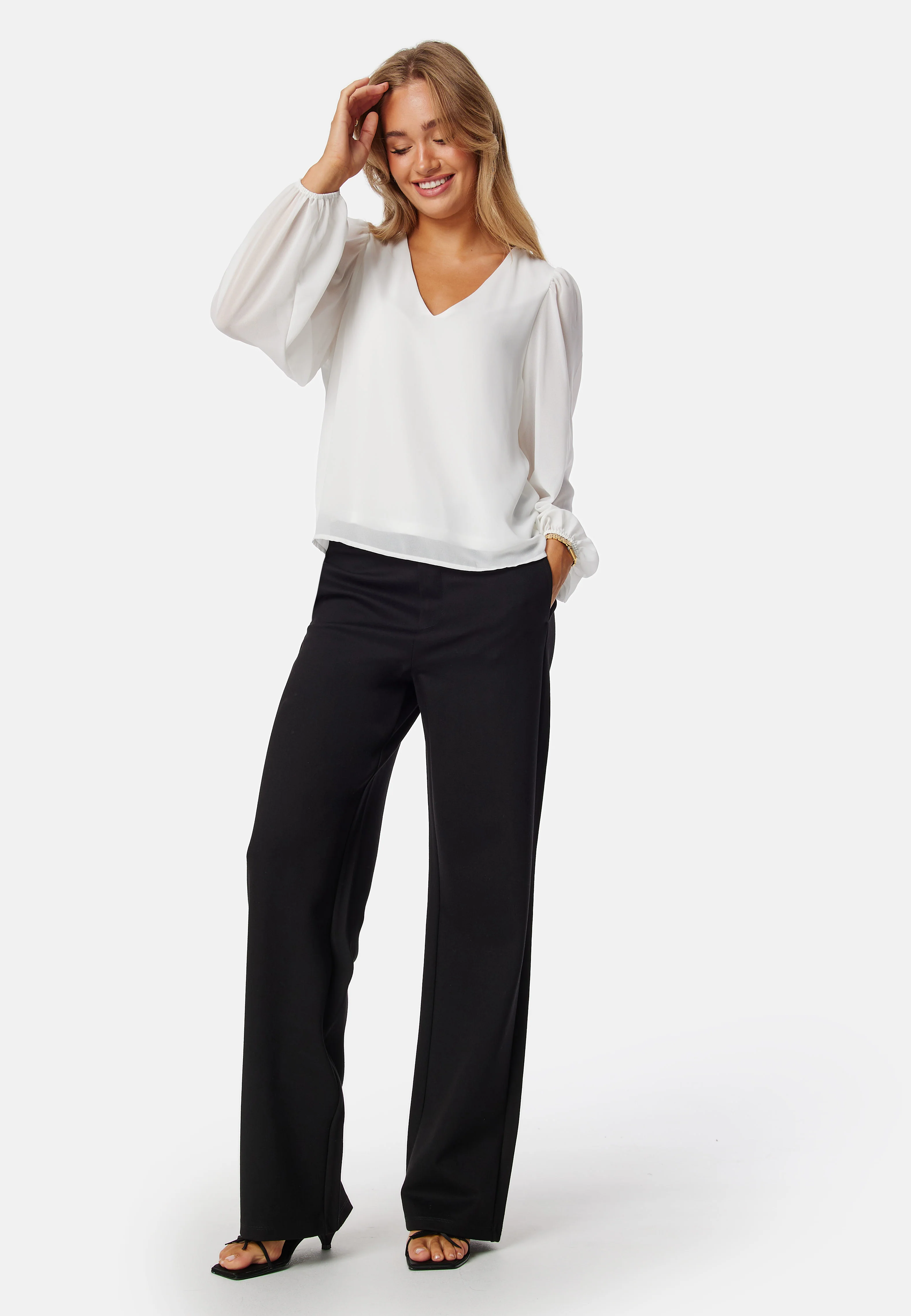 Objmila Re L/S V-Neck Top - Image 3