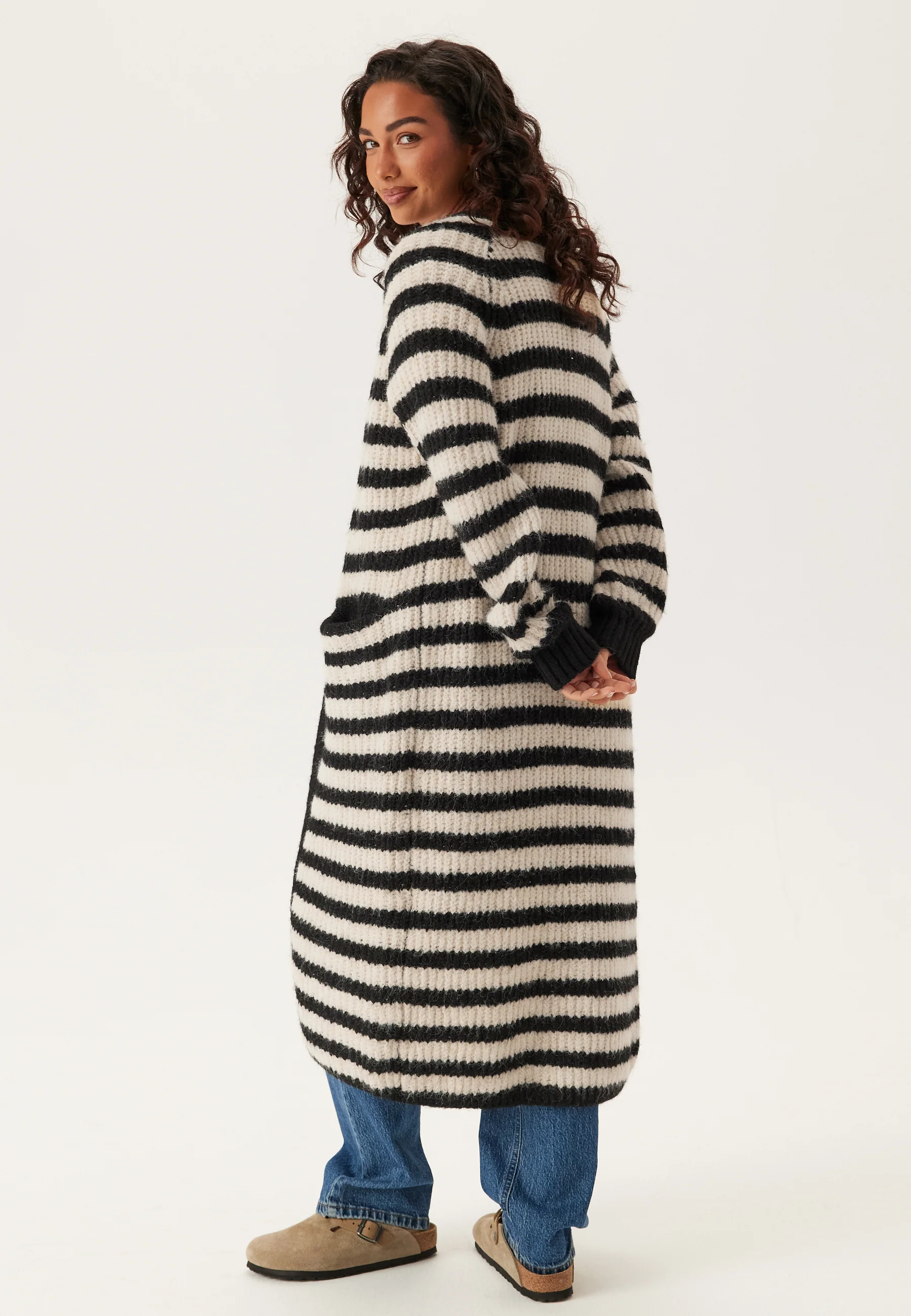 Objmilu Ls Lo Long Knit Cardig - Image 2