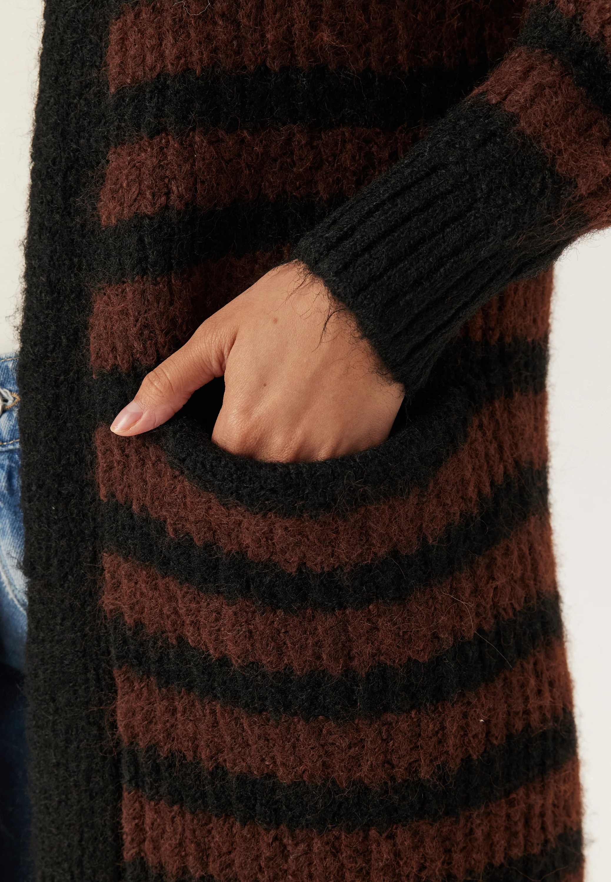 Objmilu Ls Lo Long Knit Cardig - Image 2