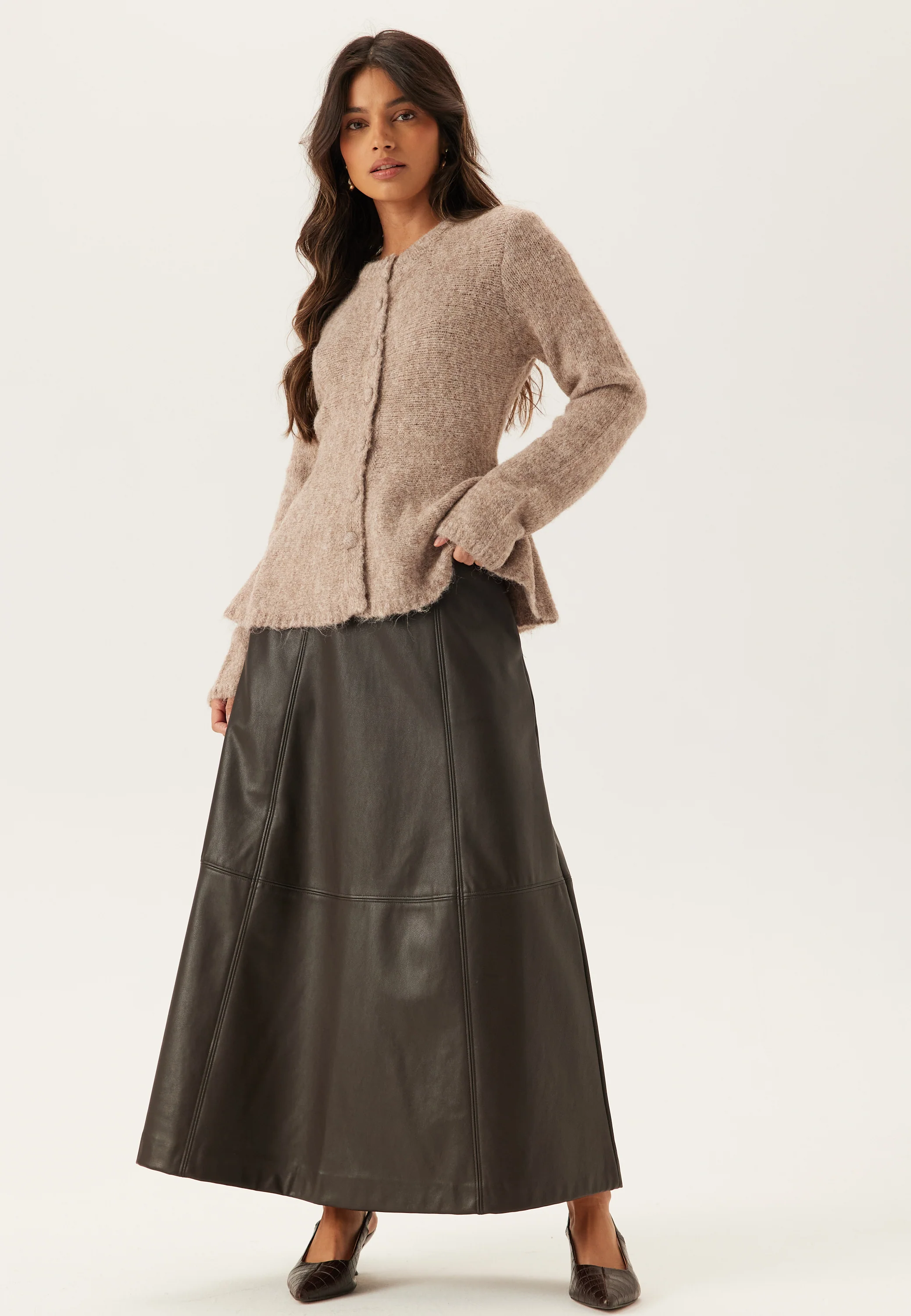 Objsaggia Re Ls Peplum Knit Ca - Image 3