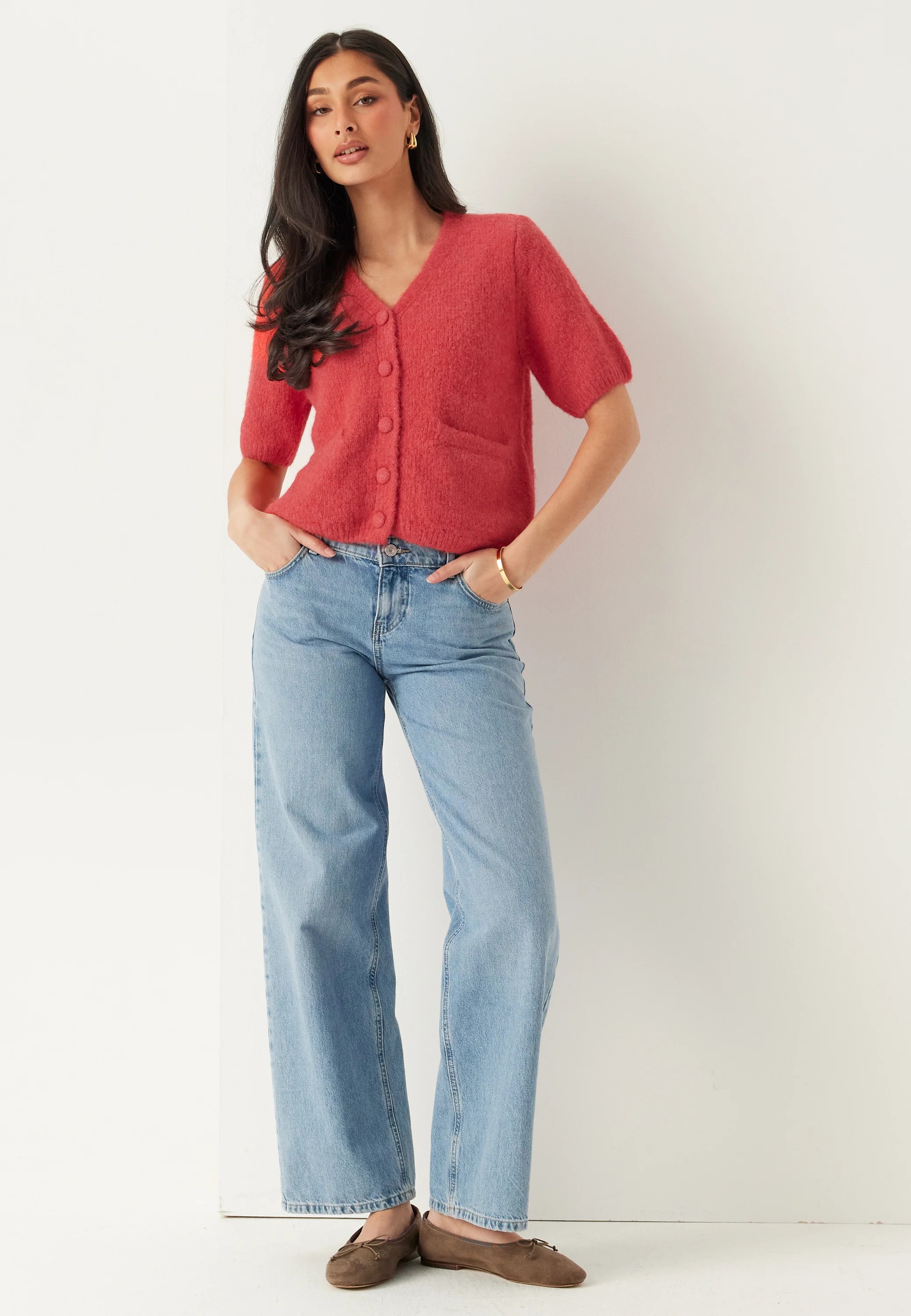 Objsaggia Re Ss V-neck Knit Cardigan - Image 5