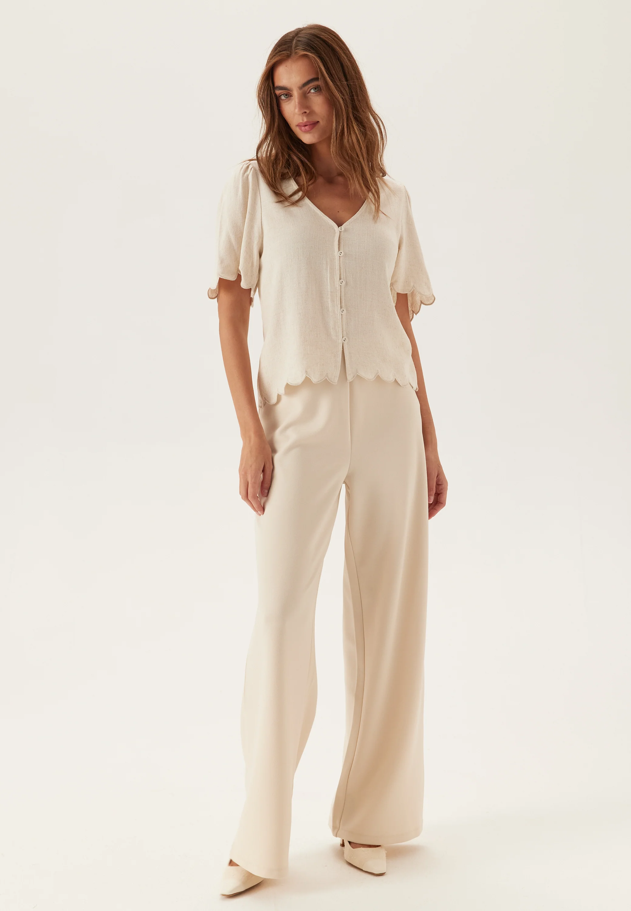Objsanne 2/4 LO V-NECK TOP NOOS - Image 3