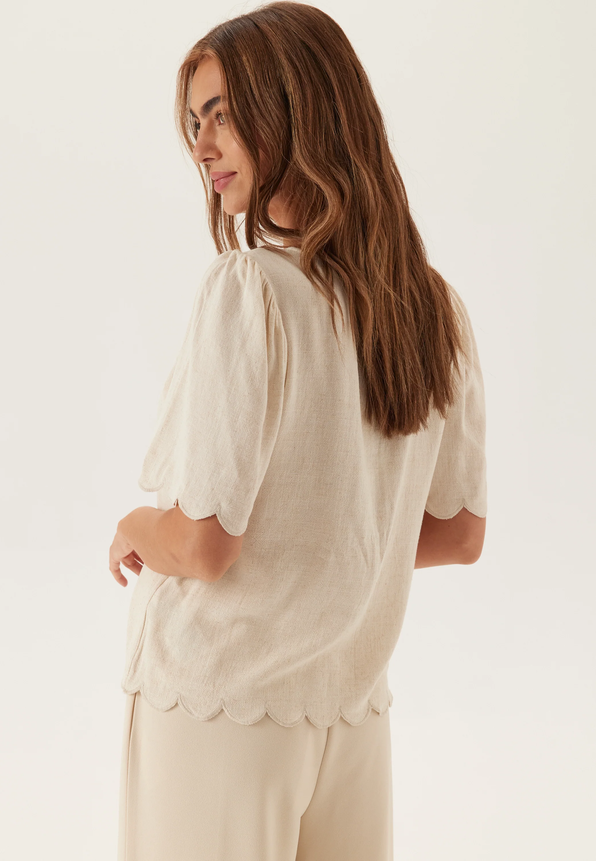 Objsanne 2/4 LO V-NECK TOP NOOS - Image 5