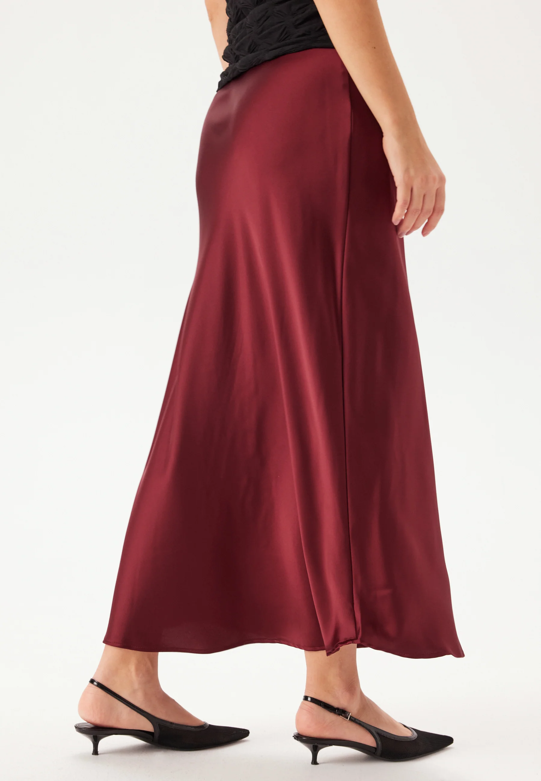 Objsateen Mw Ancle Skirt - Image 2