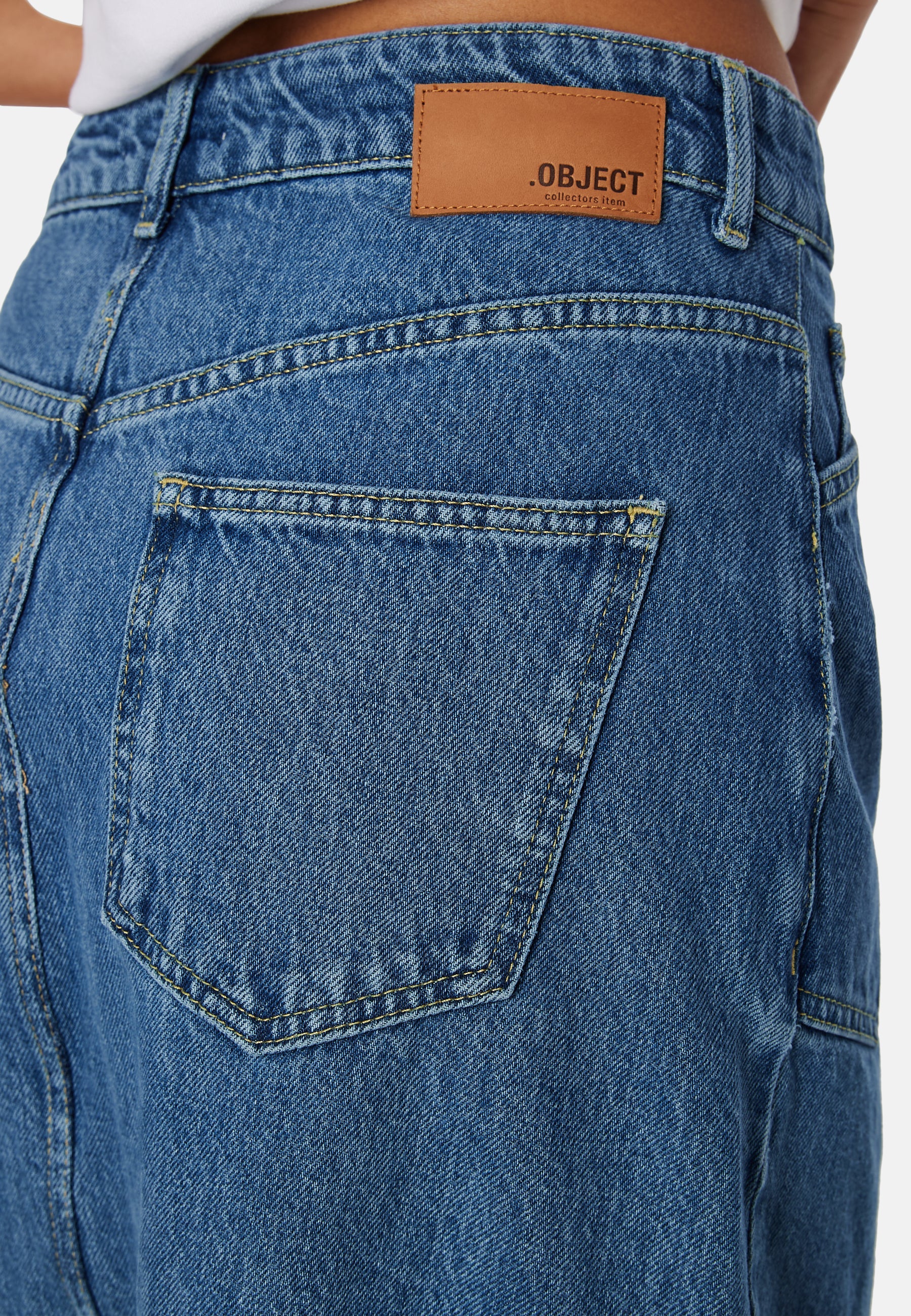Objthylane long denim skirt - Image 4