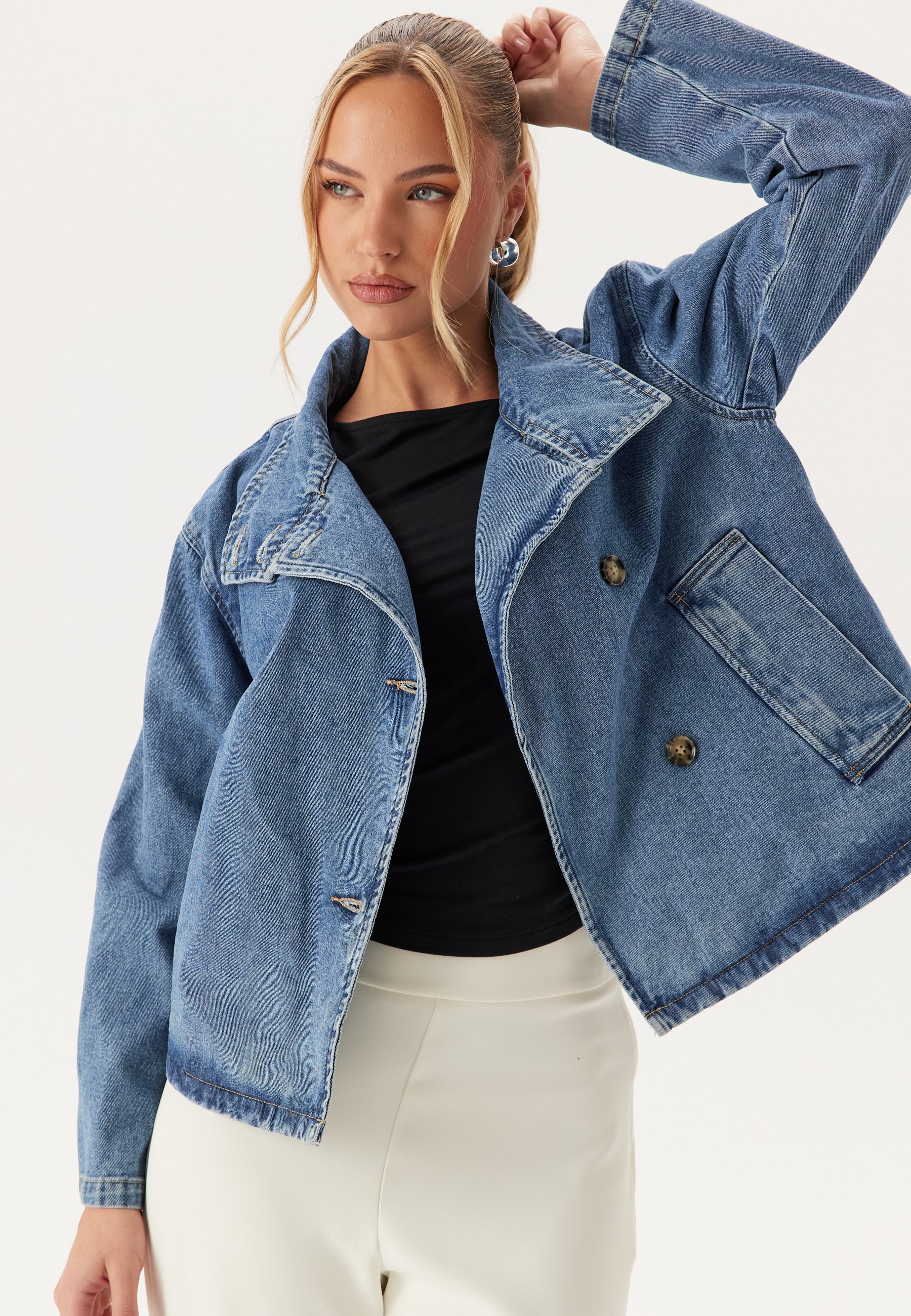 Objtilla Gro L/S LO DENIM JACKET - Image 3