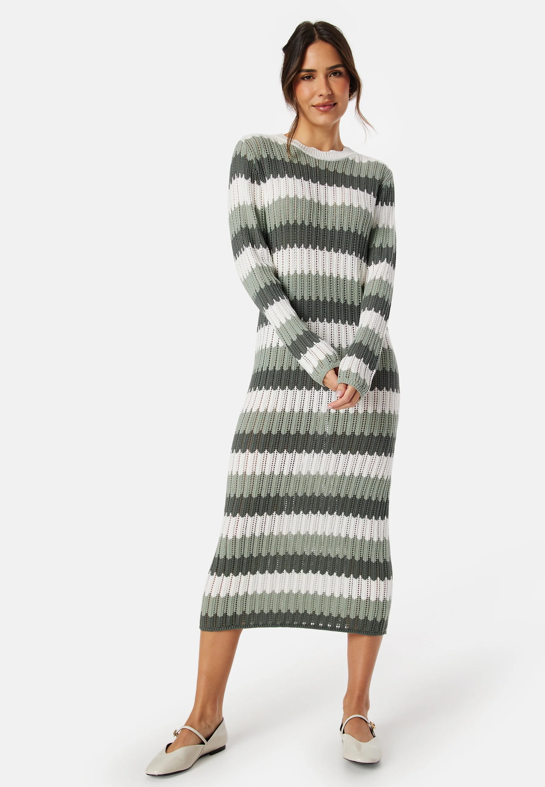 Objwasi L/S O-neck knit dress