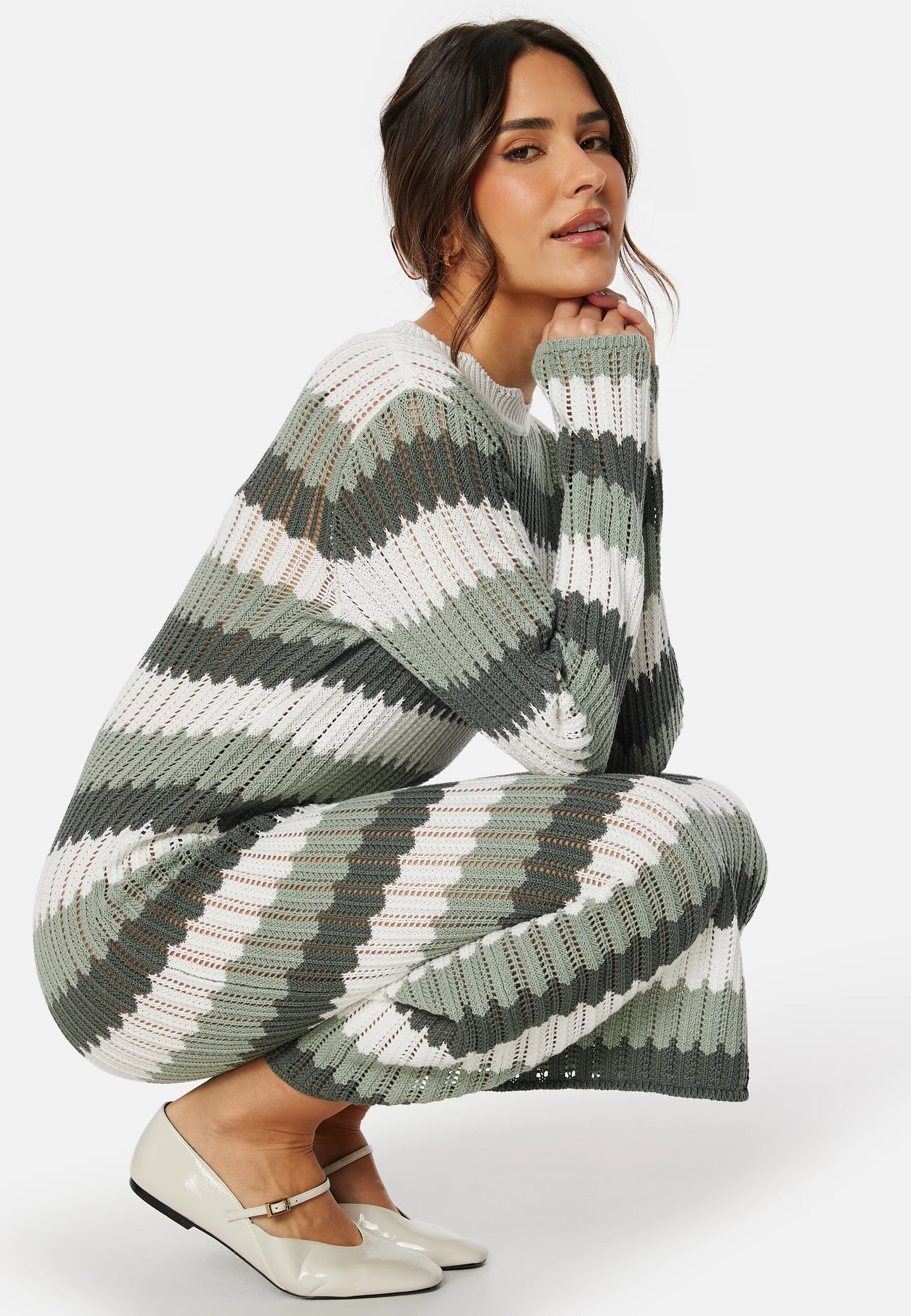 Objwasi L/S O-neck knit dress - Image 4