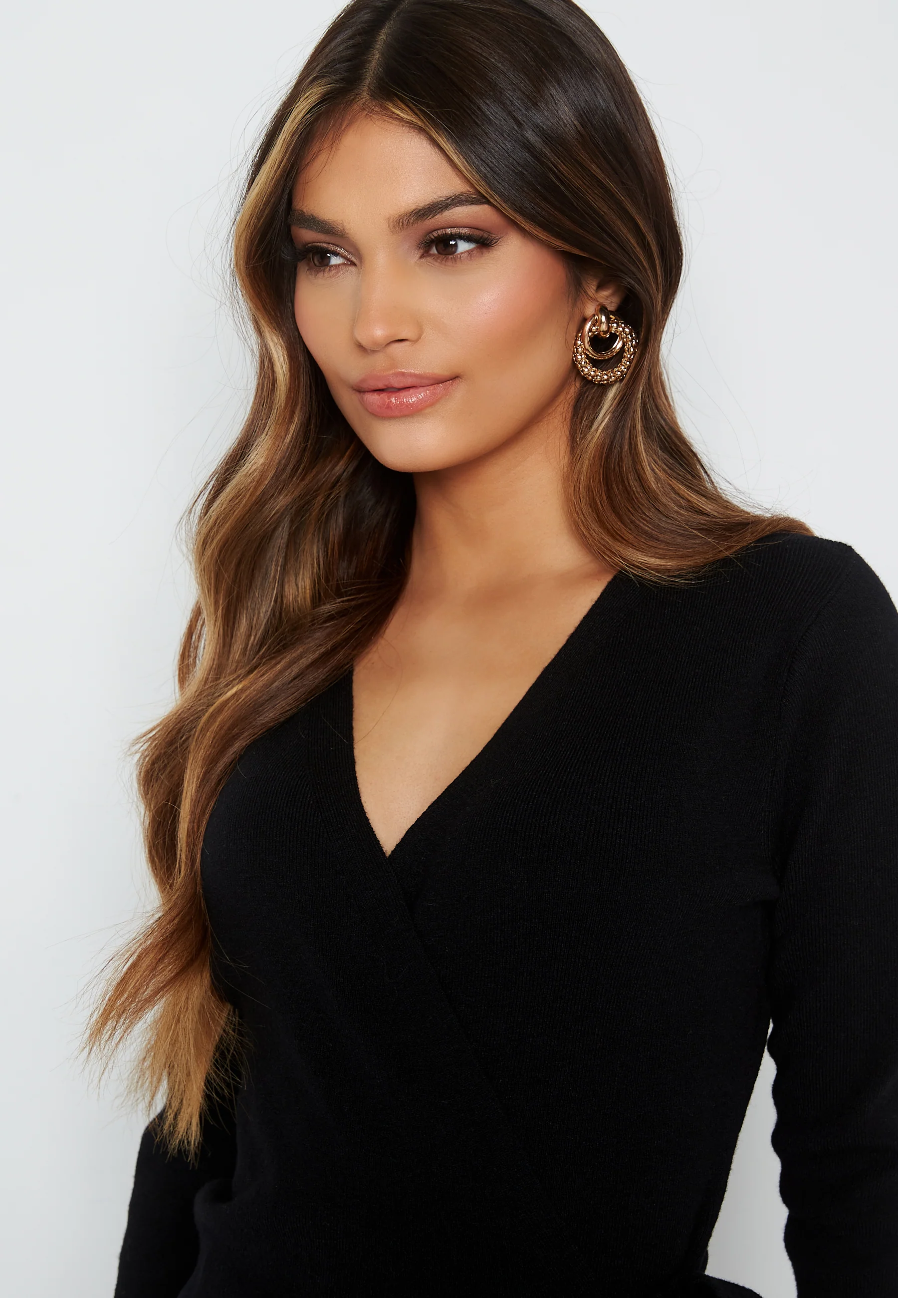 Odelia knitted wrap dress - Image 4