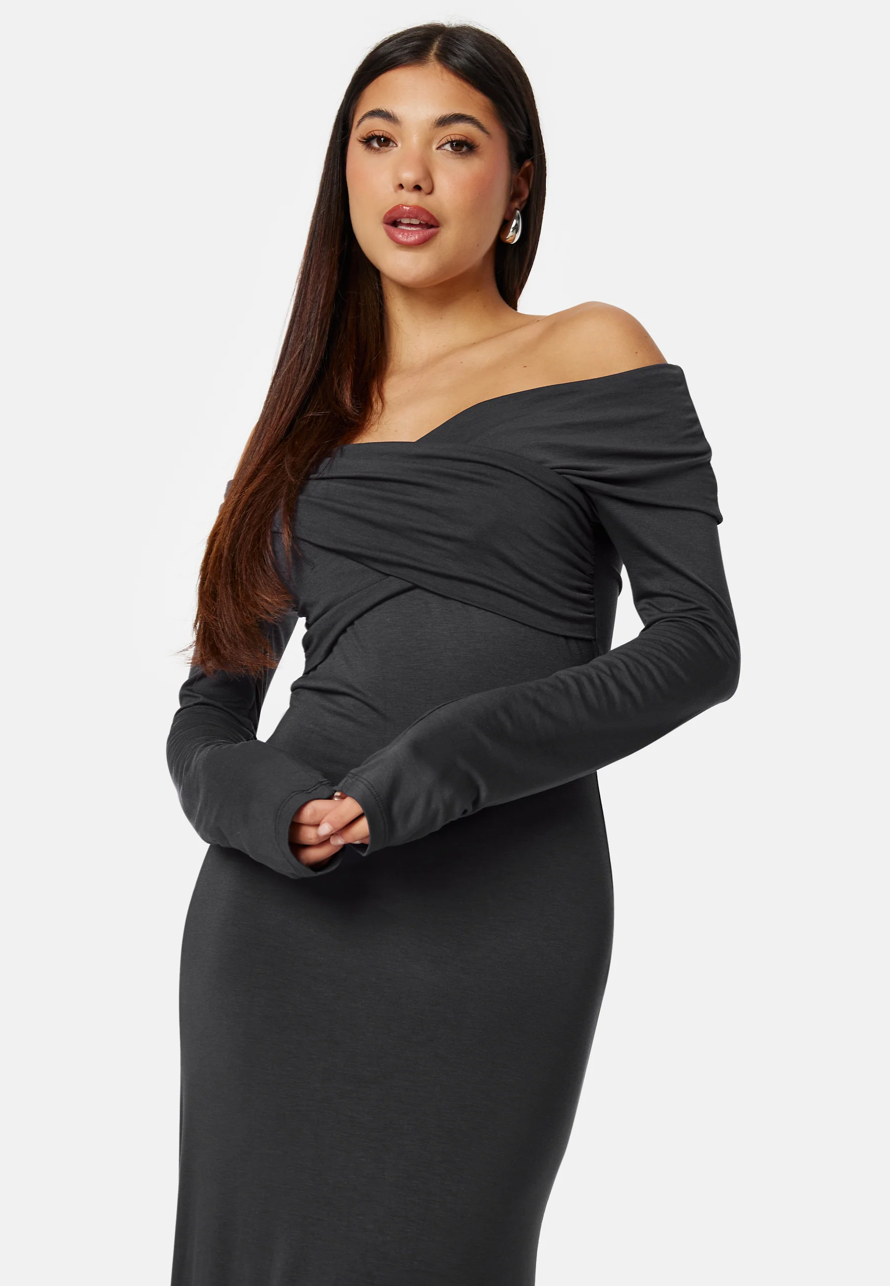 Off Shoulder Maxi Dress - Image 2