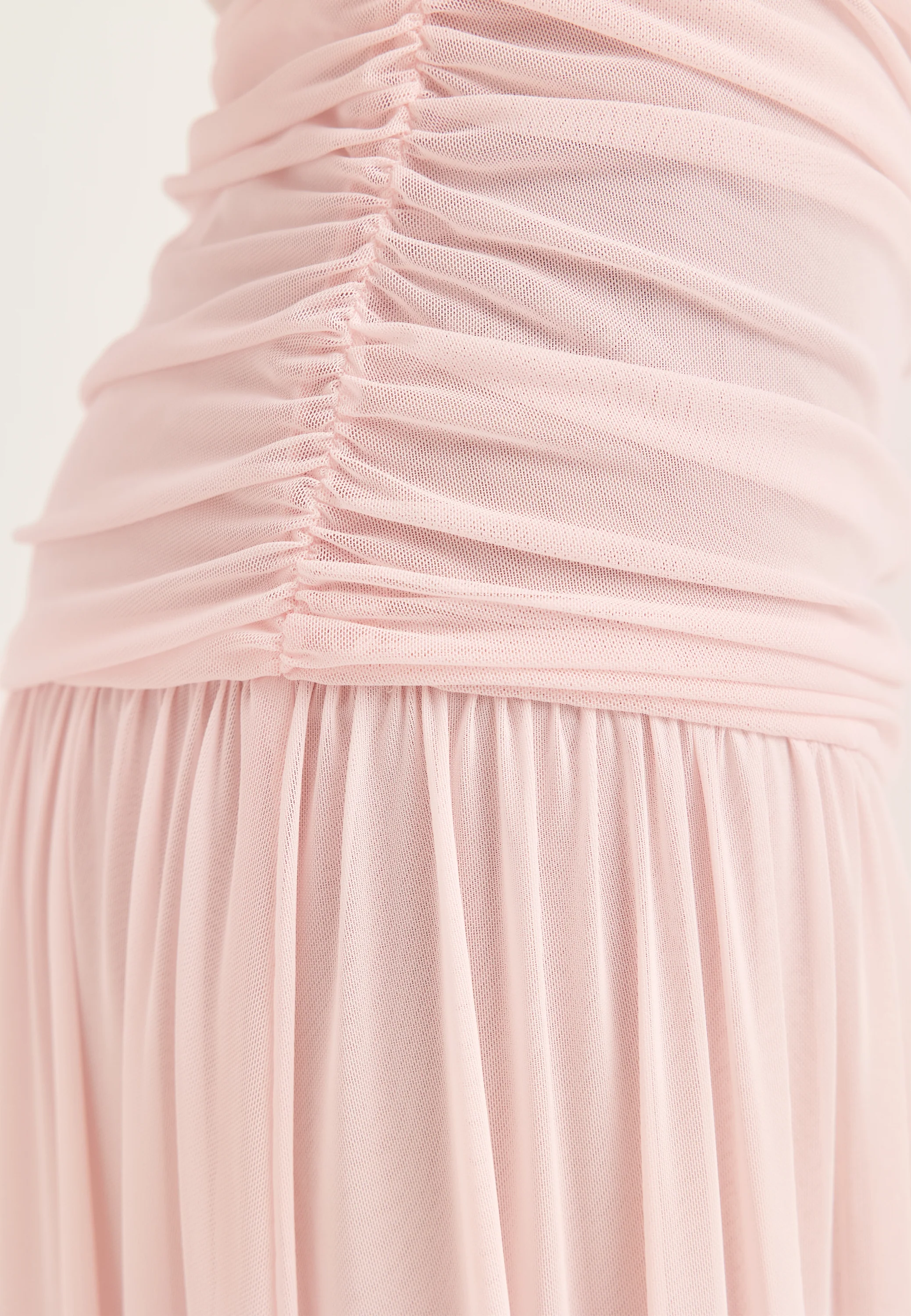 Off Shoulder Mesh Maxi Dress - Image 7