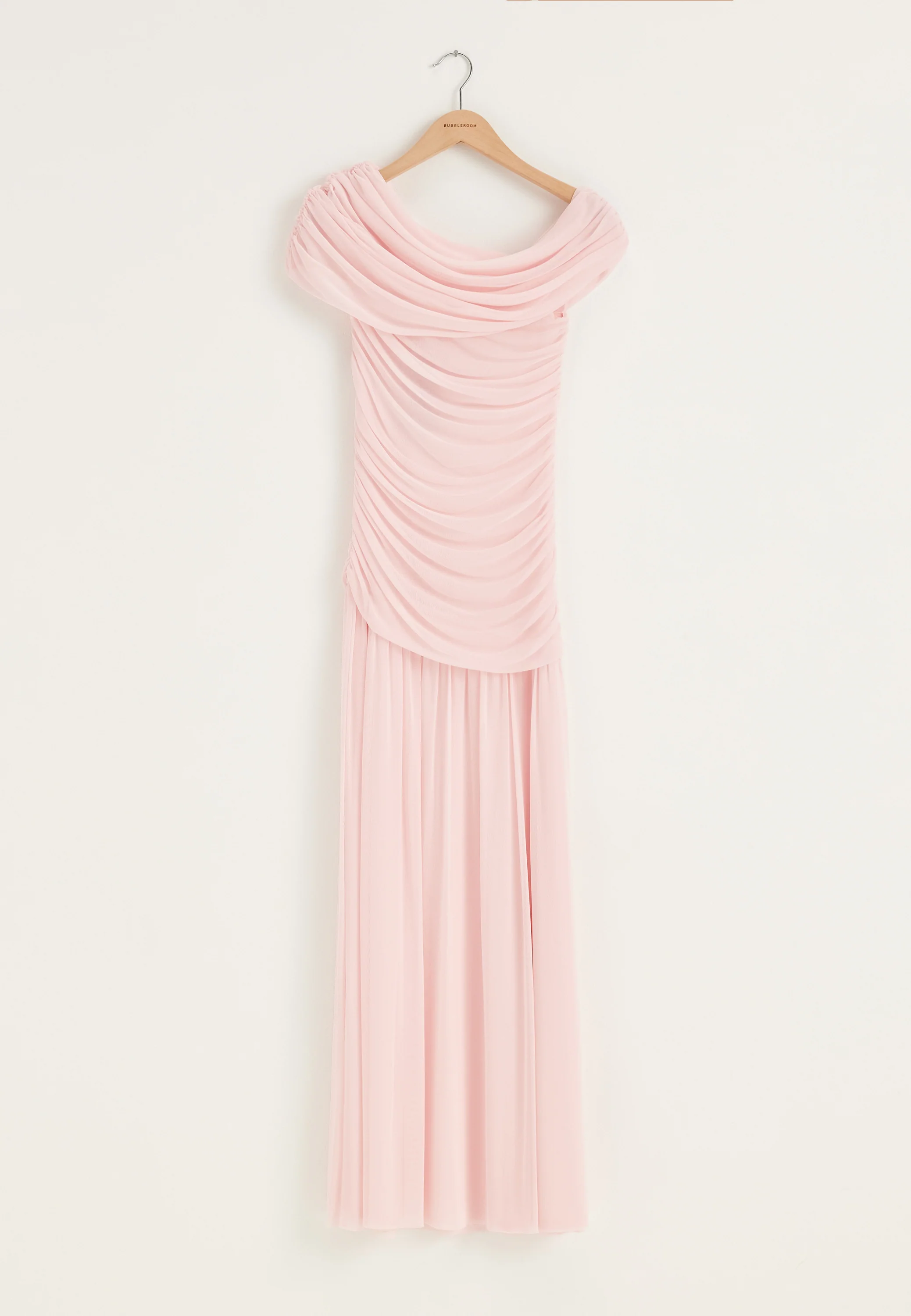 Off Shoulder Mesh Maxi Dress - Image 8