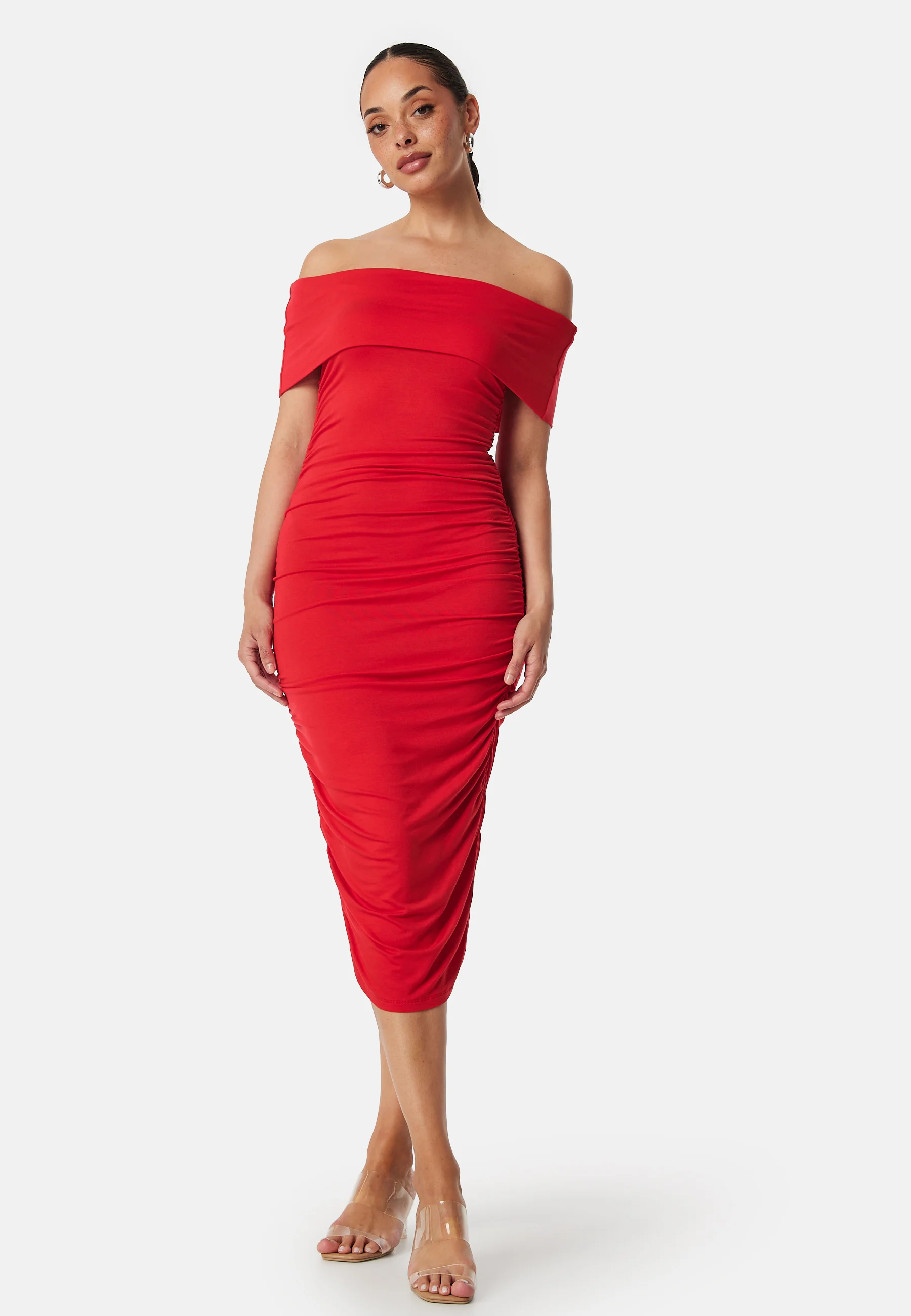 Off Shoulder Midi Dress - Image 2