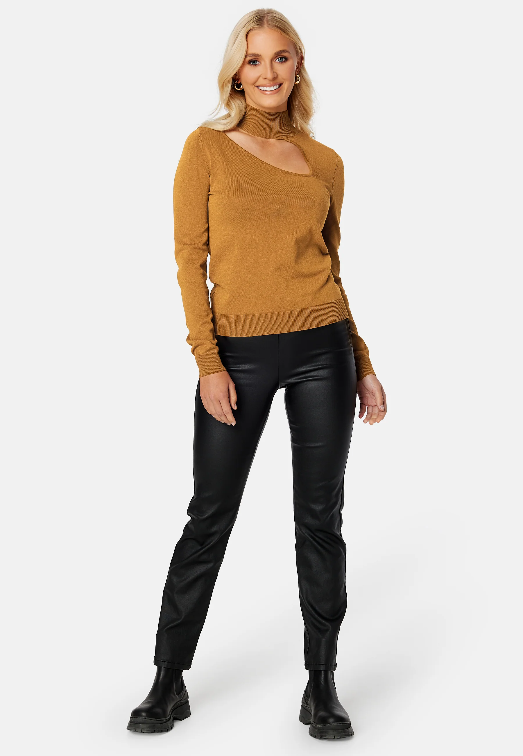 Olie Highneck L/S Knit top - Image 2