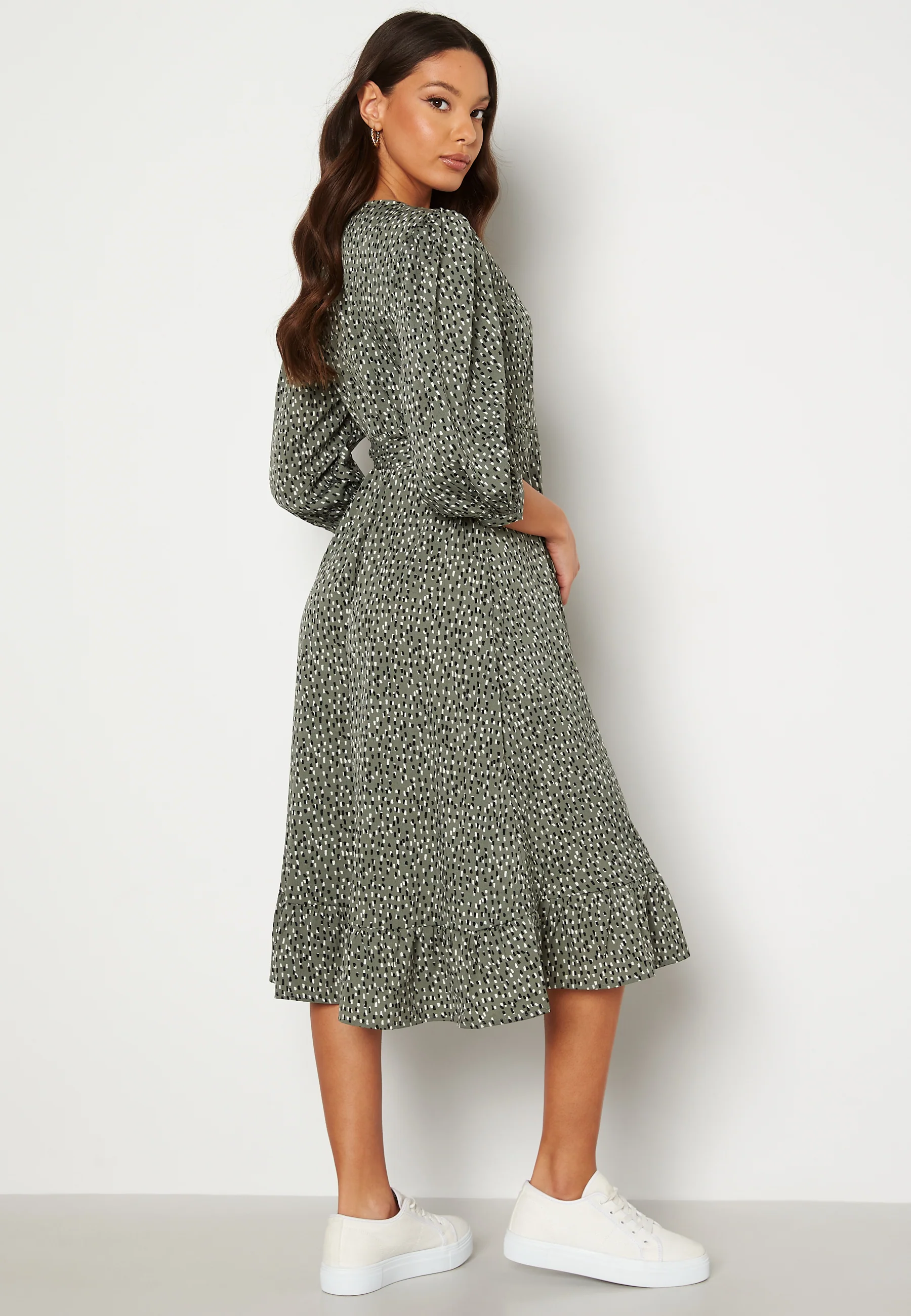 Oliva Wrap Midi Dress - Image 2