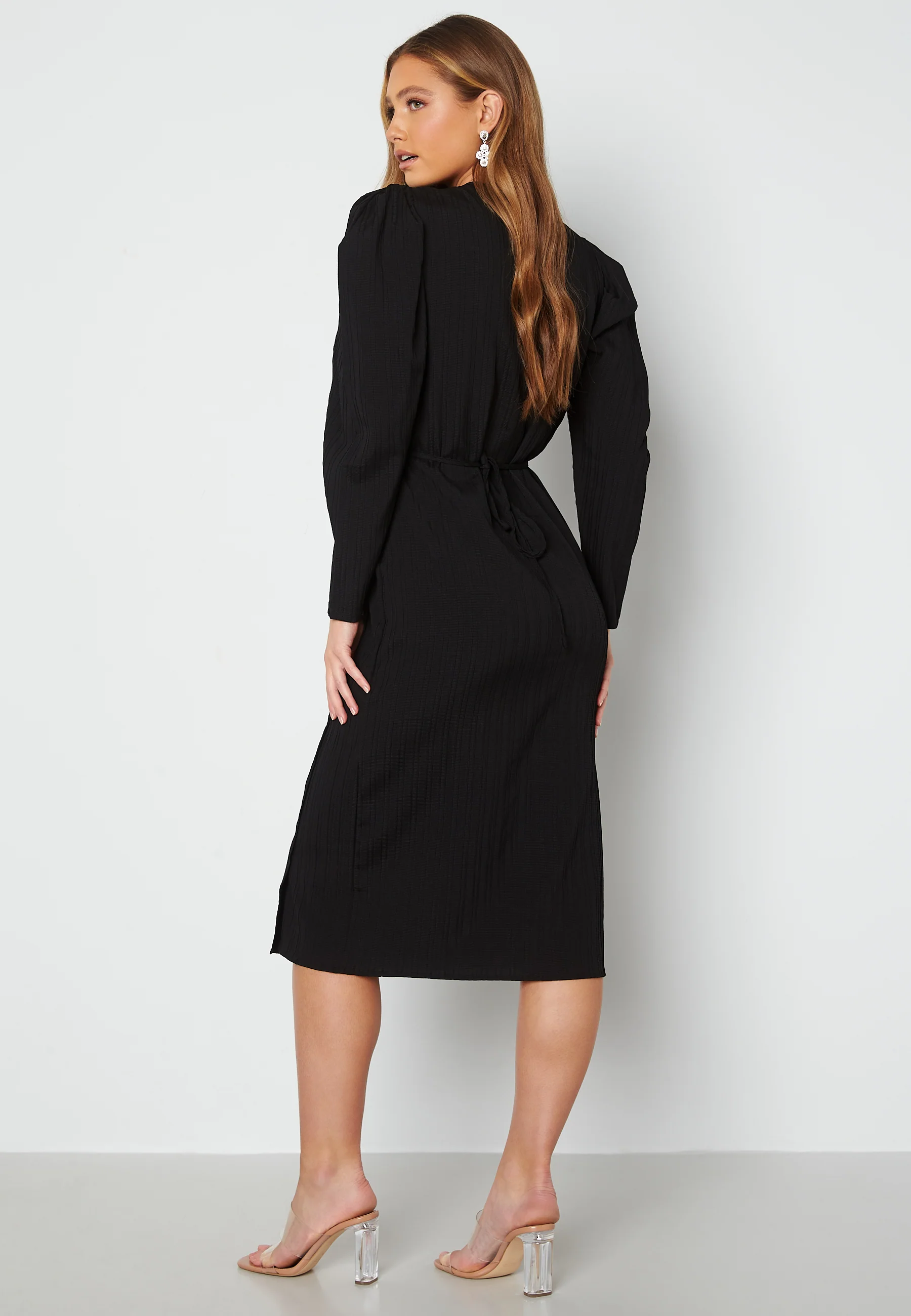 Olive L/S Wrap Dress - Image 2