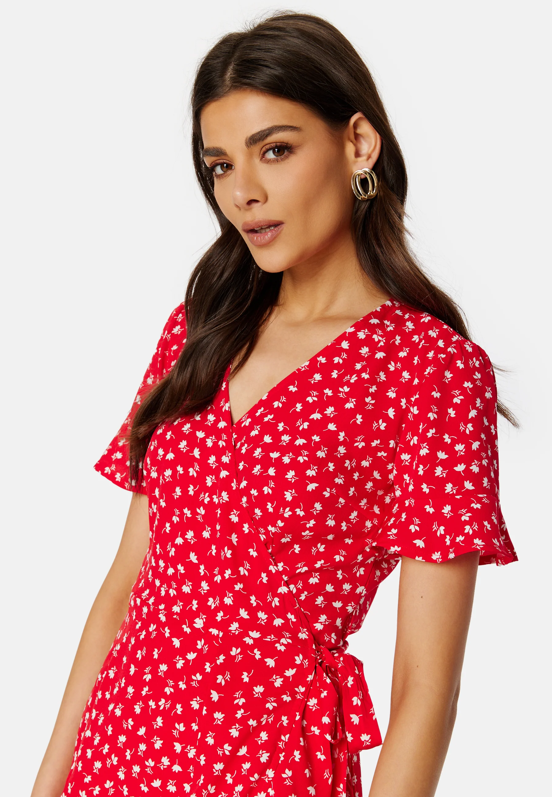 Olivia S/S Wrap Dress - Image 4