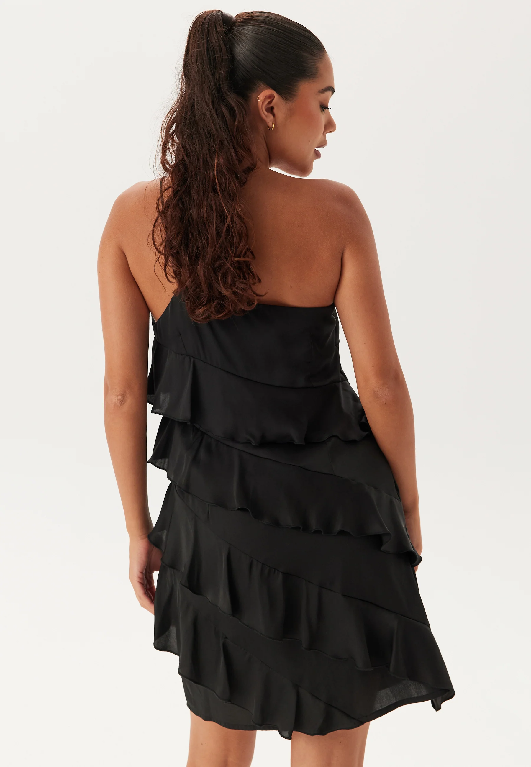 One shoulder Short Frill Dress - Image 3
