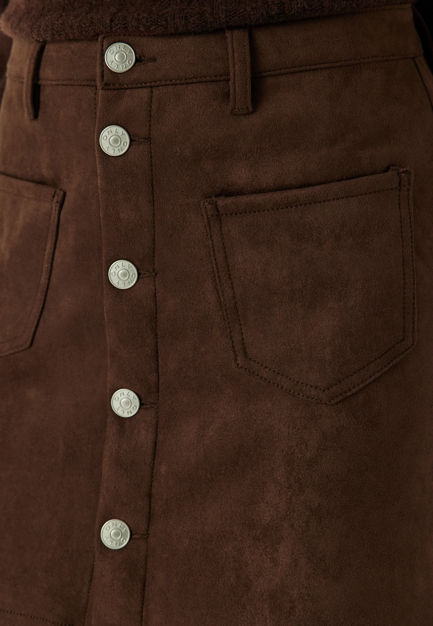 Onlamazing-stina Faux Suede Skirt - Image 5