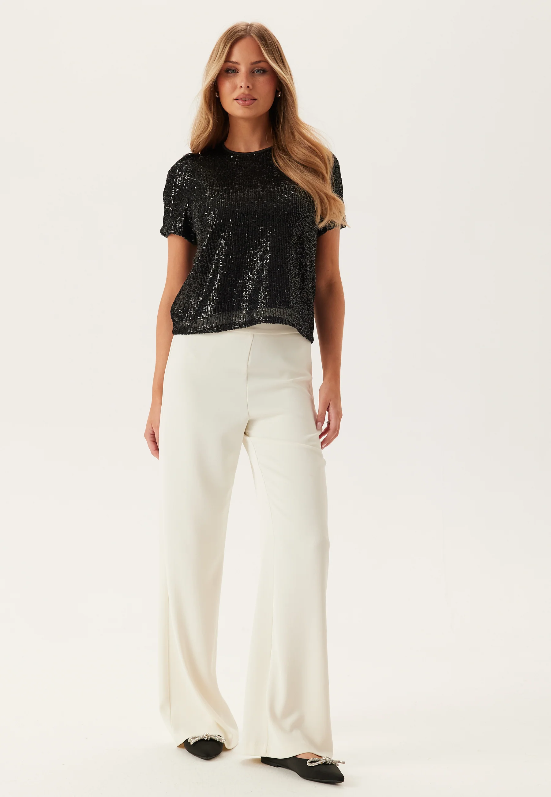 Onlana S/S LOOSE SEQUINS TOP - Image 3