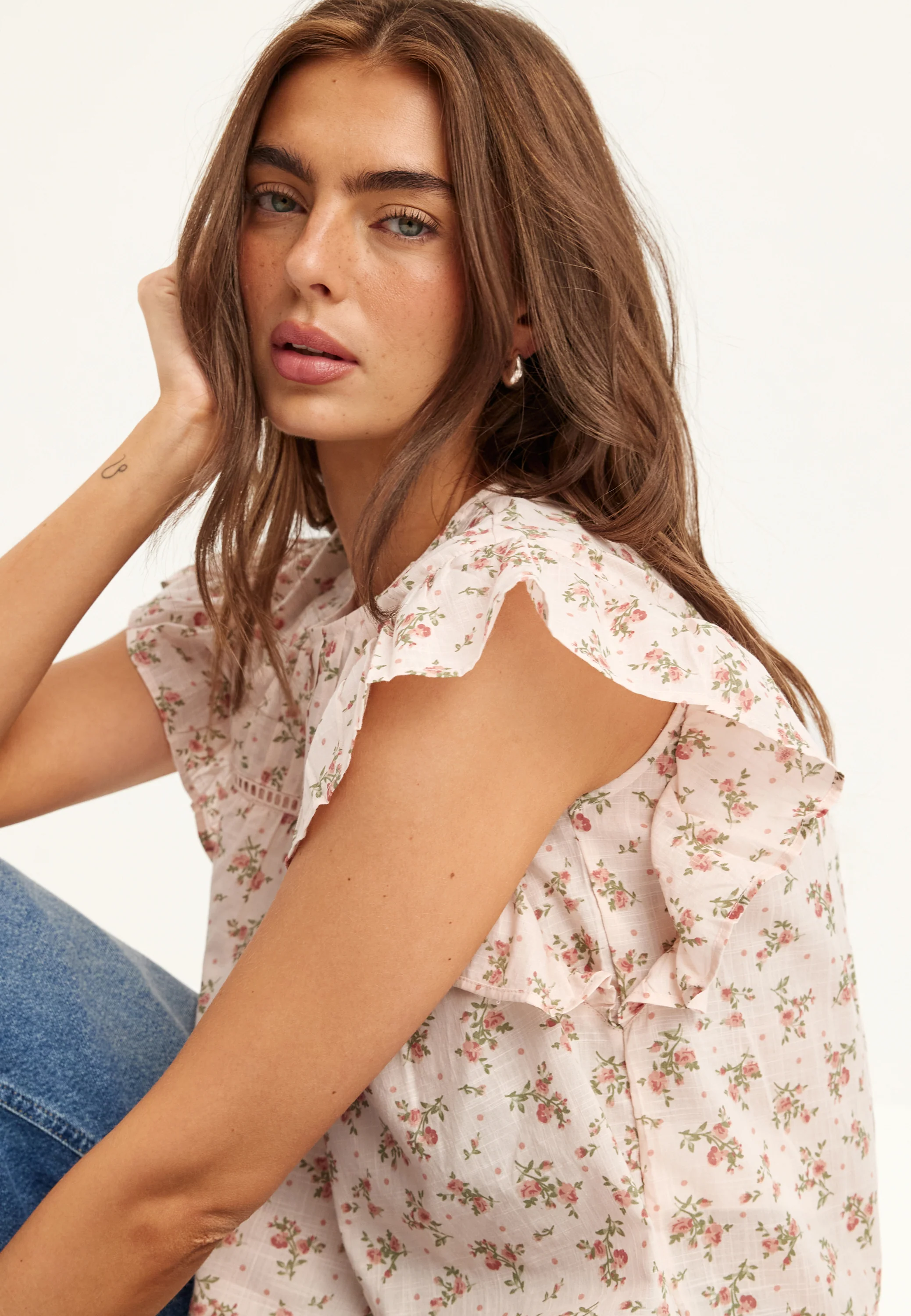Onlasha Sl Frill O-neck Top - Image 2