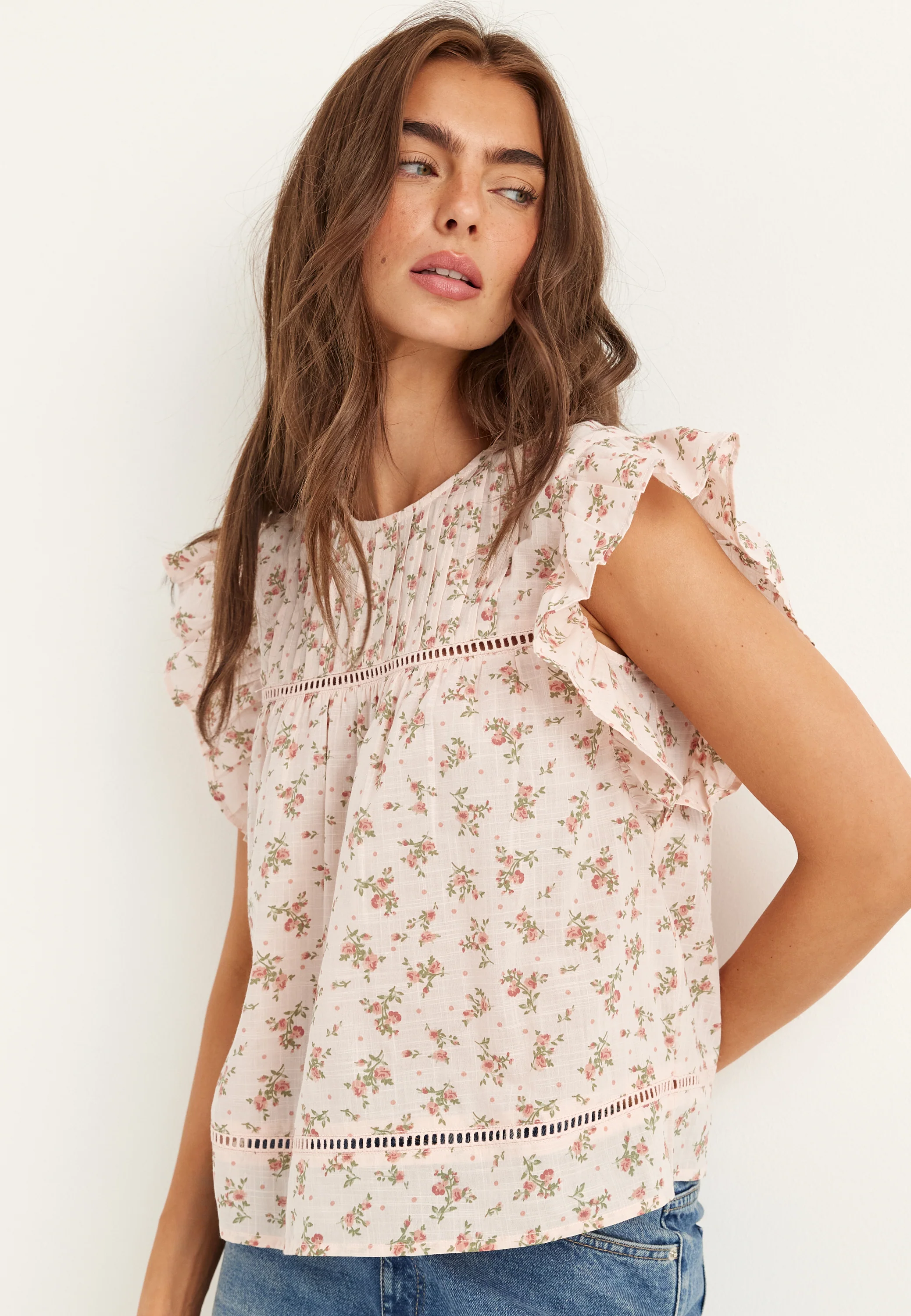 Onlasha Sl Frill O-neck Top - Image 4
