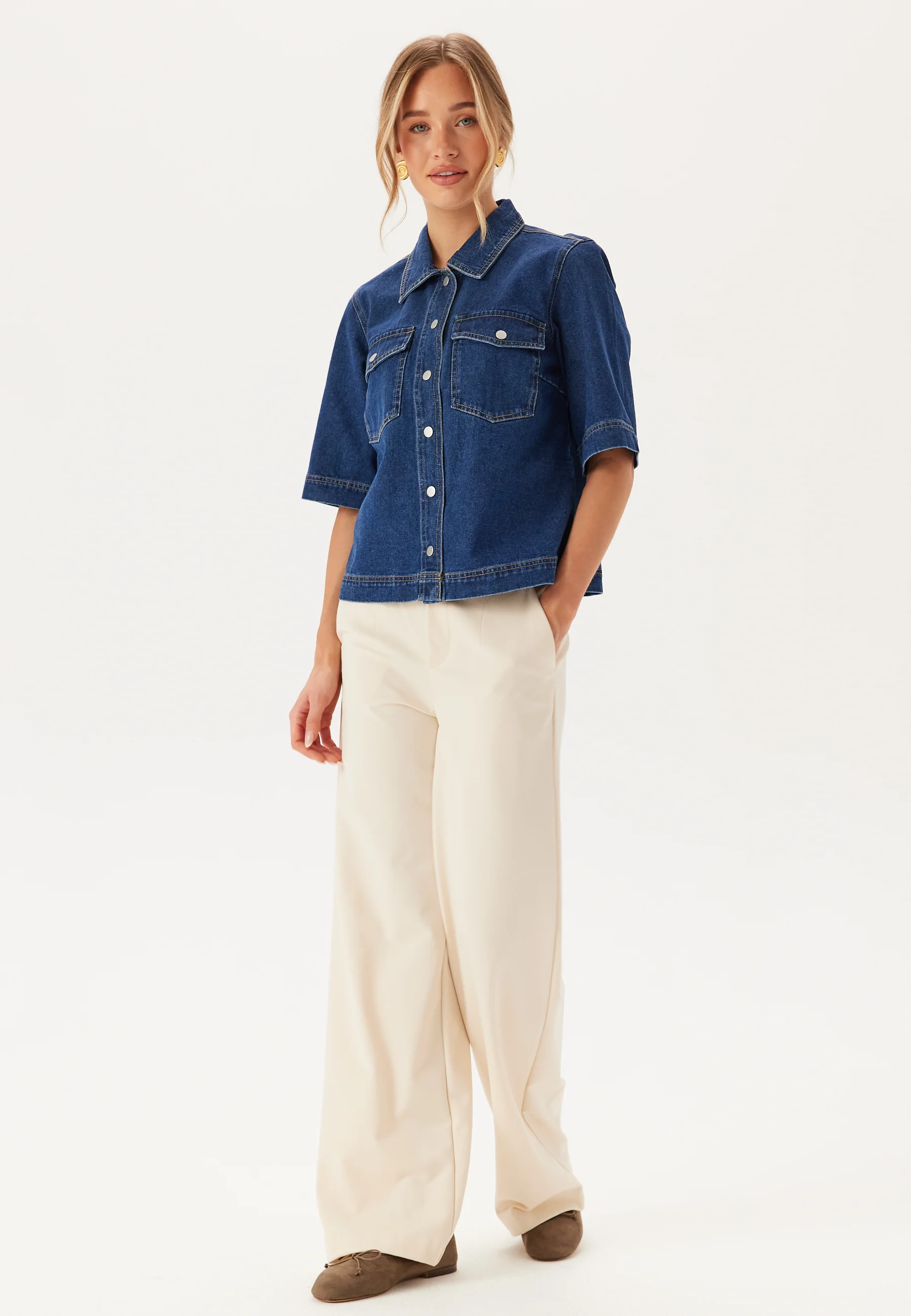 Onlbelle S/S SHIRT DNM - Image 3