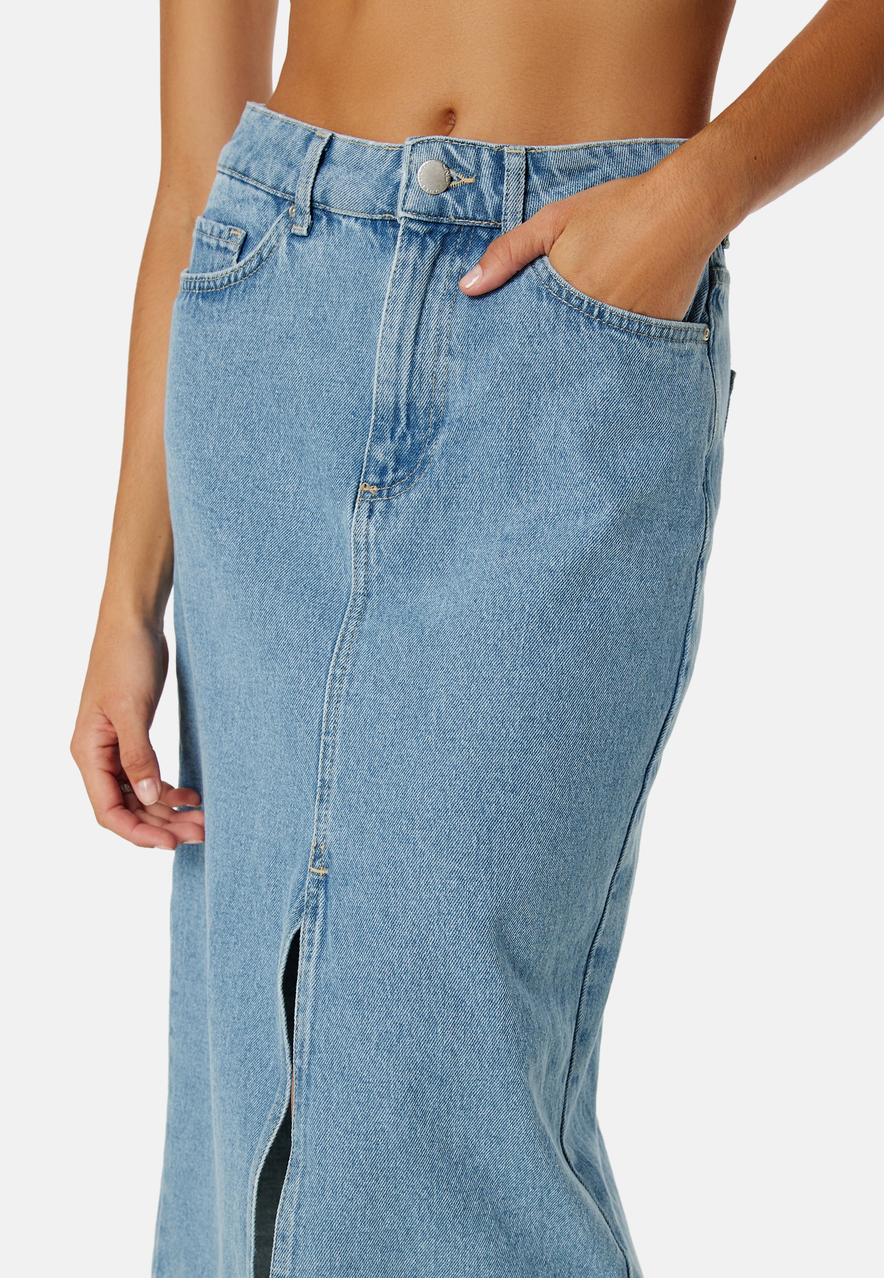 Onlbianca Midi Skirt Denim - Image 4