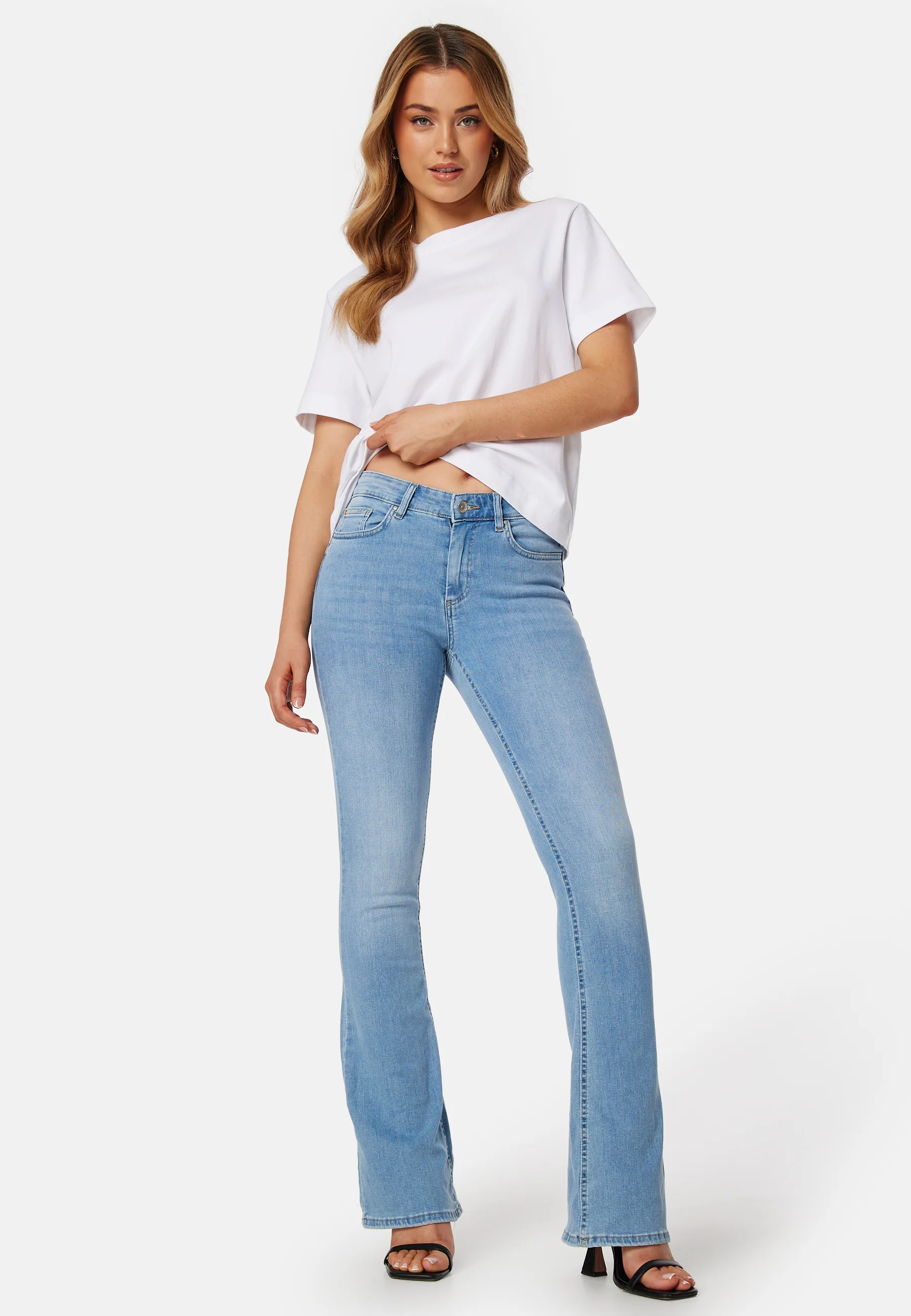Onlblush Life Mid Flared Denim - Image 3