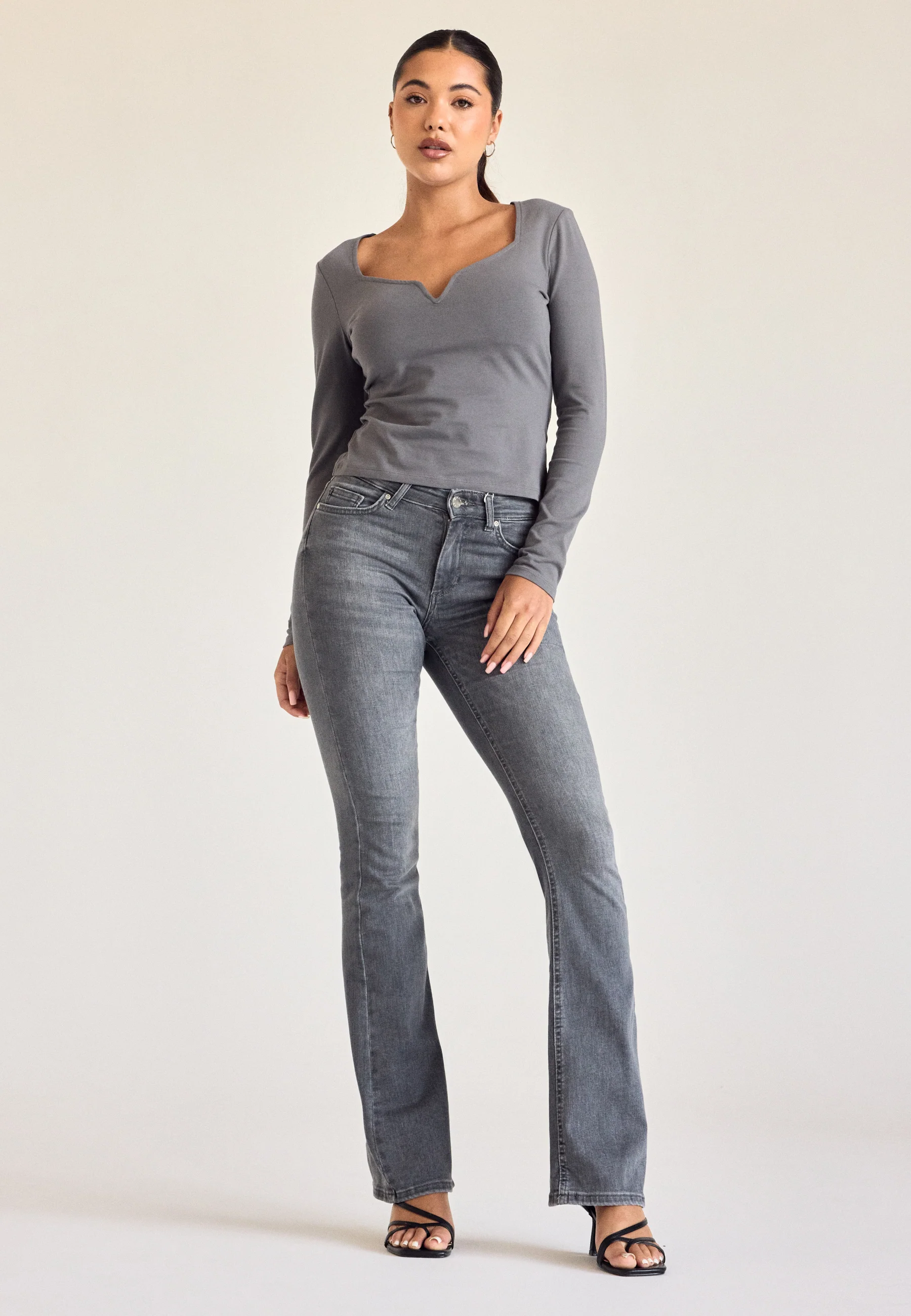 Onlblush Mid Flared Jeans - Image 5